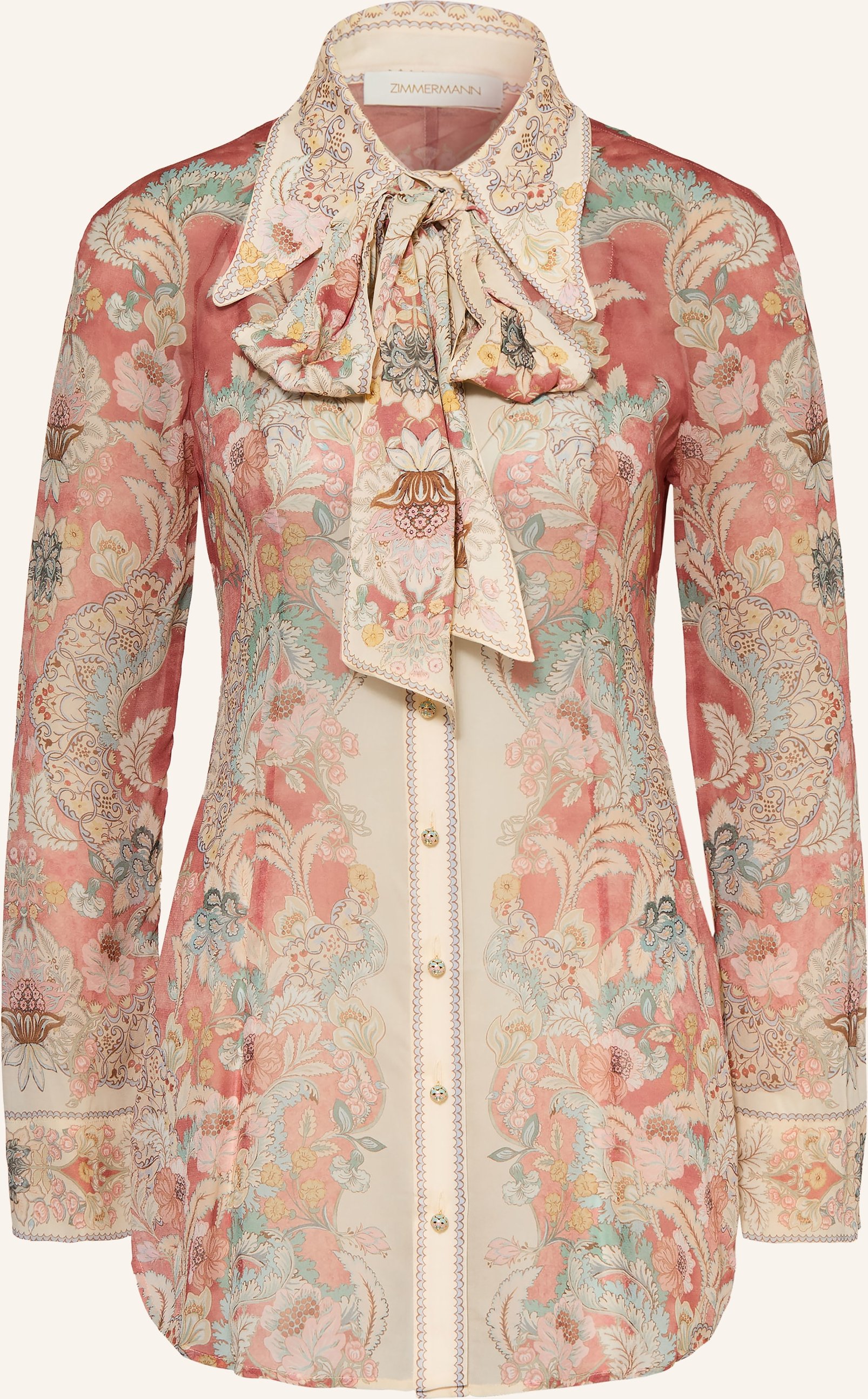 Zimmermann Hemdbluse Rebellion Mit Abnehmbarer Schluppe rot