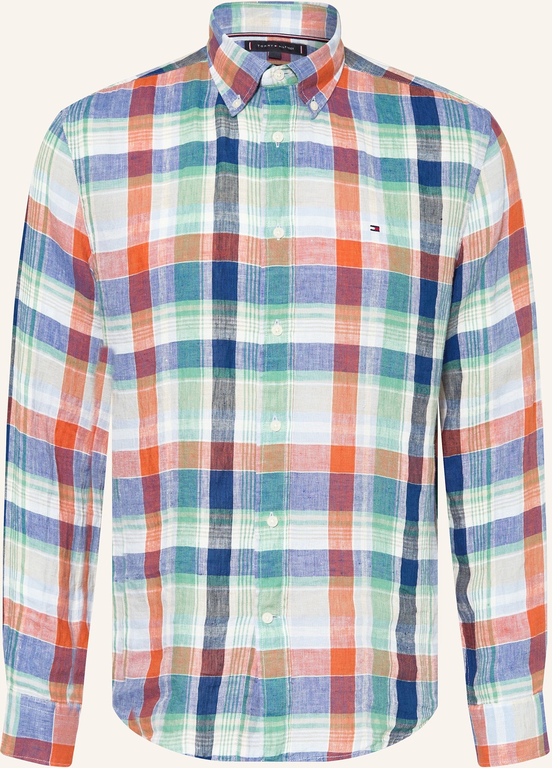 Tommy Hilfiger Leinenhemd Regular Fit orange