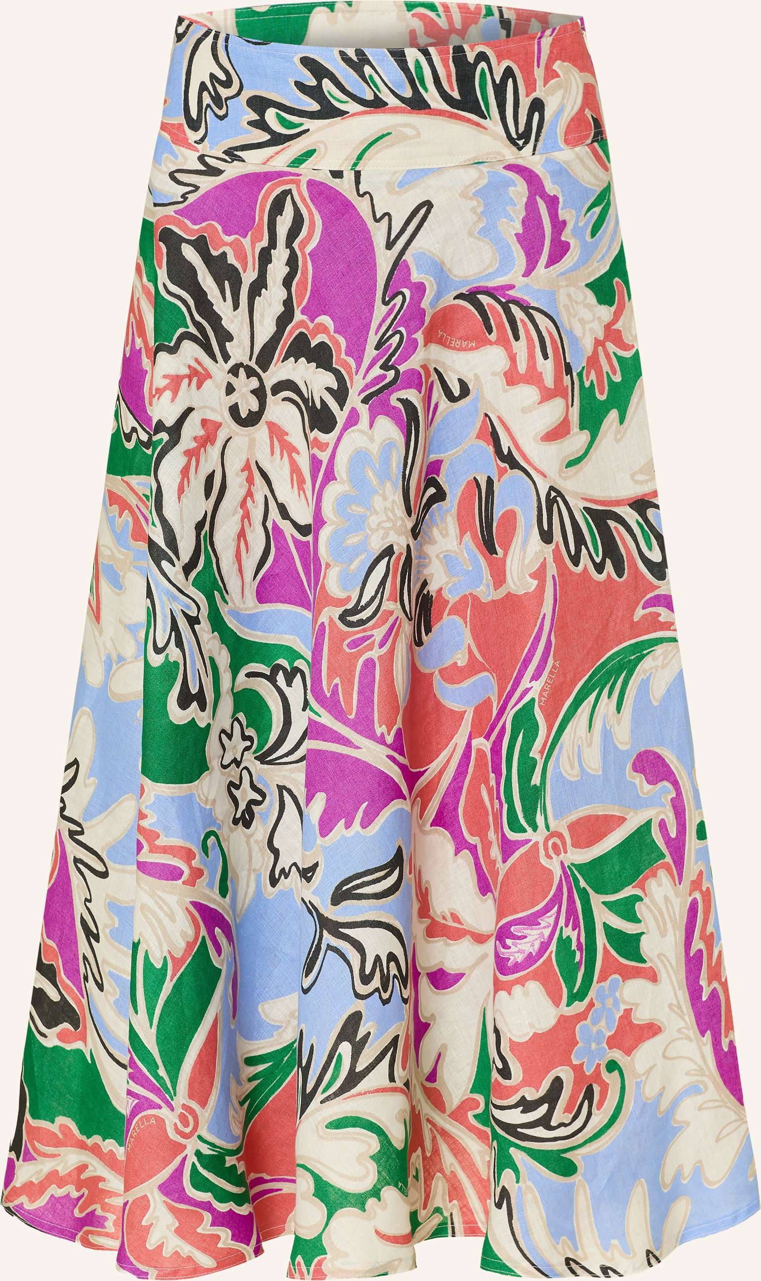 Marella Leinenrock Mlsospite blau