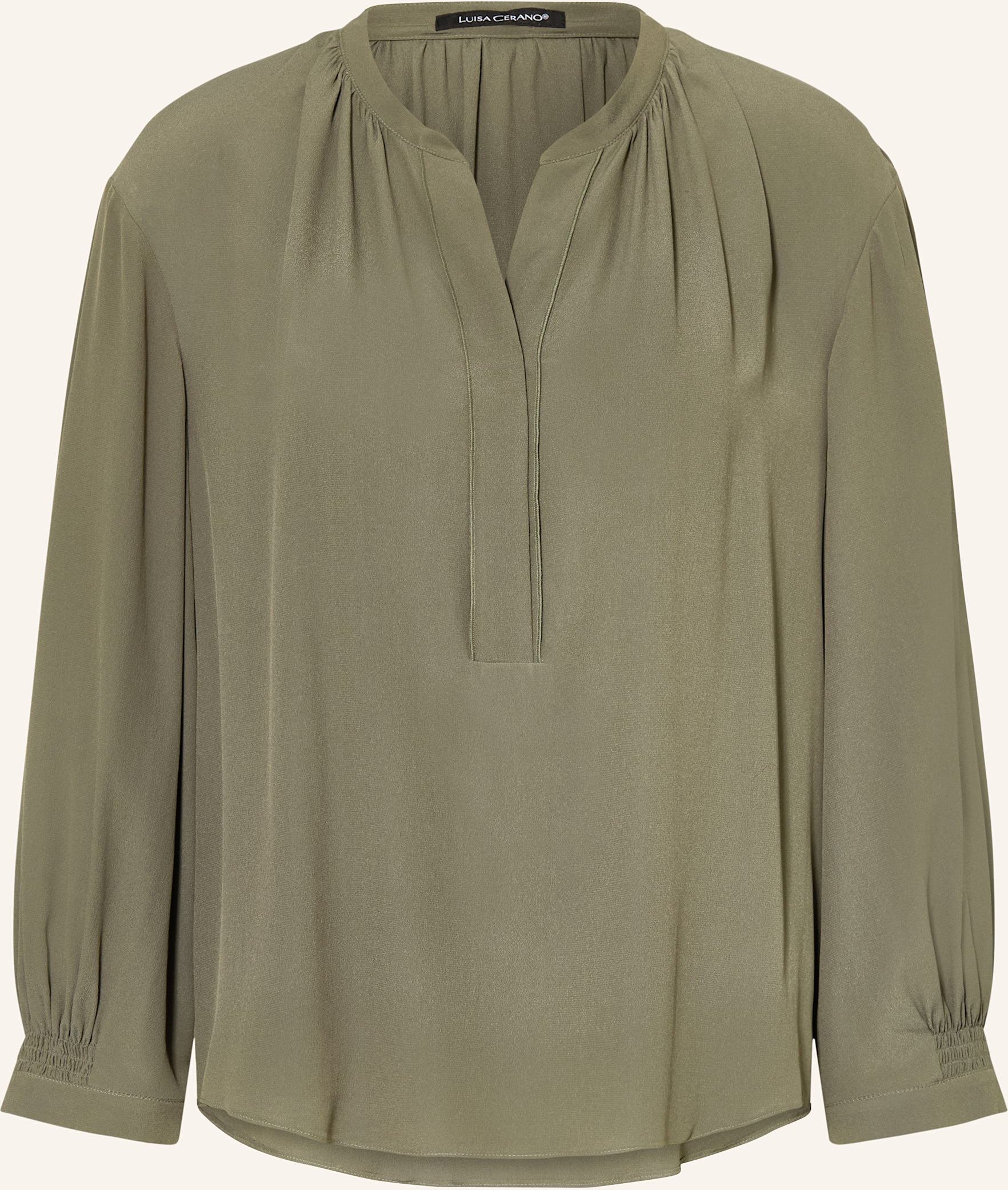 Luisa Cerano Blusenshirt Mit Seide gruen
