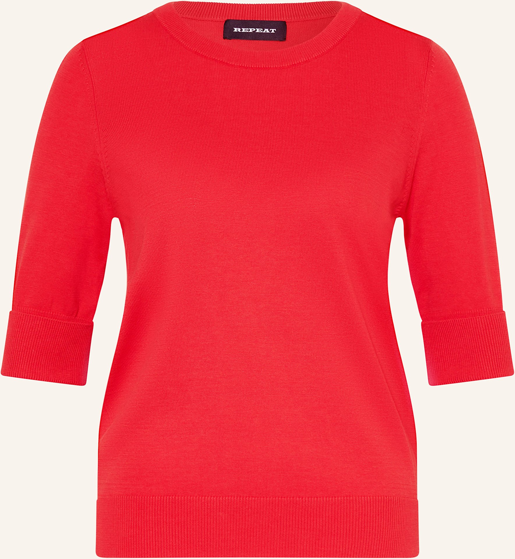 Thumbnail - Repeat Pullover Mit 3/4-Arm rot