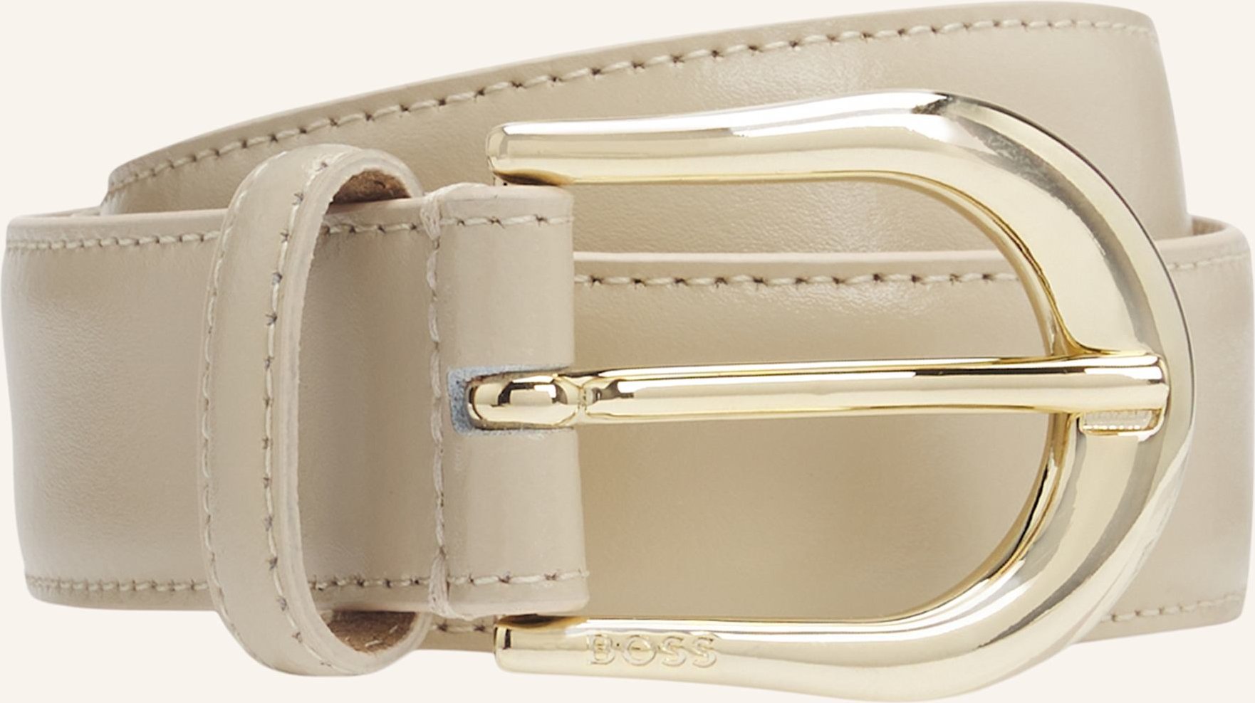 Boss Ledergürtel Carol beige