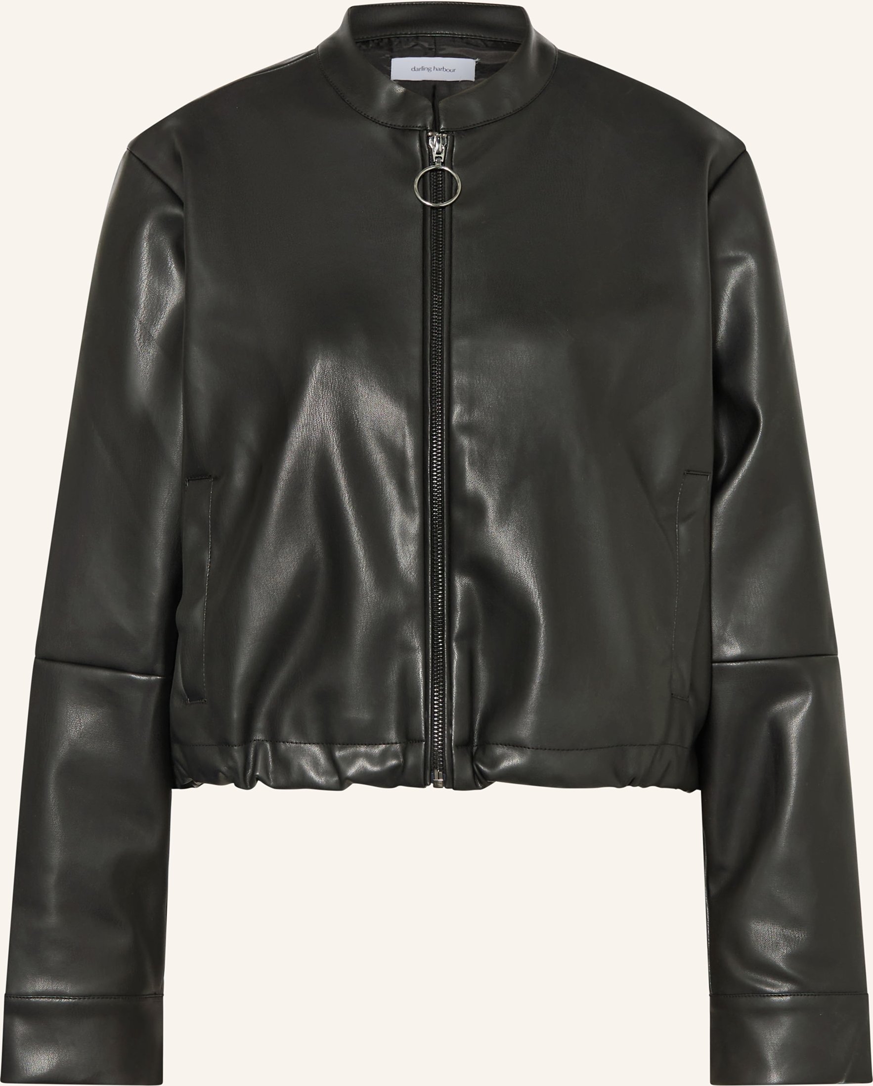 Darling Harbour Jacke In Lederoptik schwarz