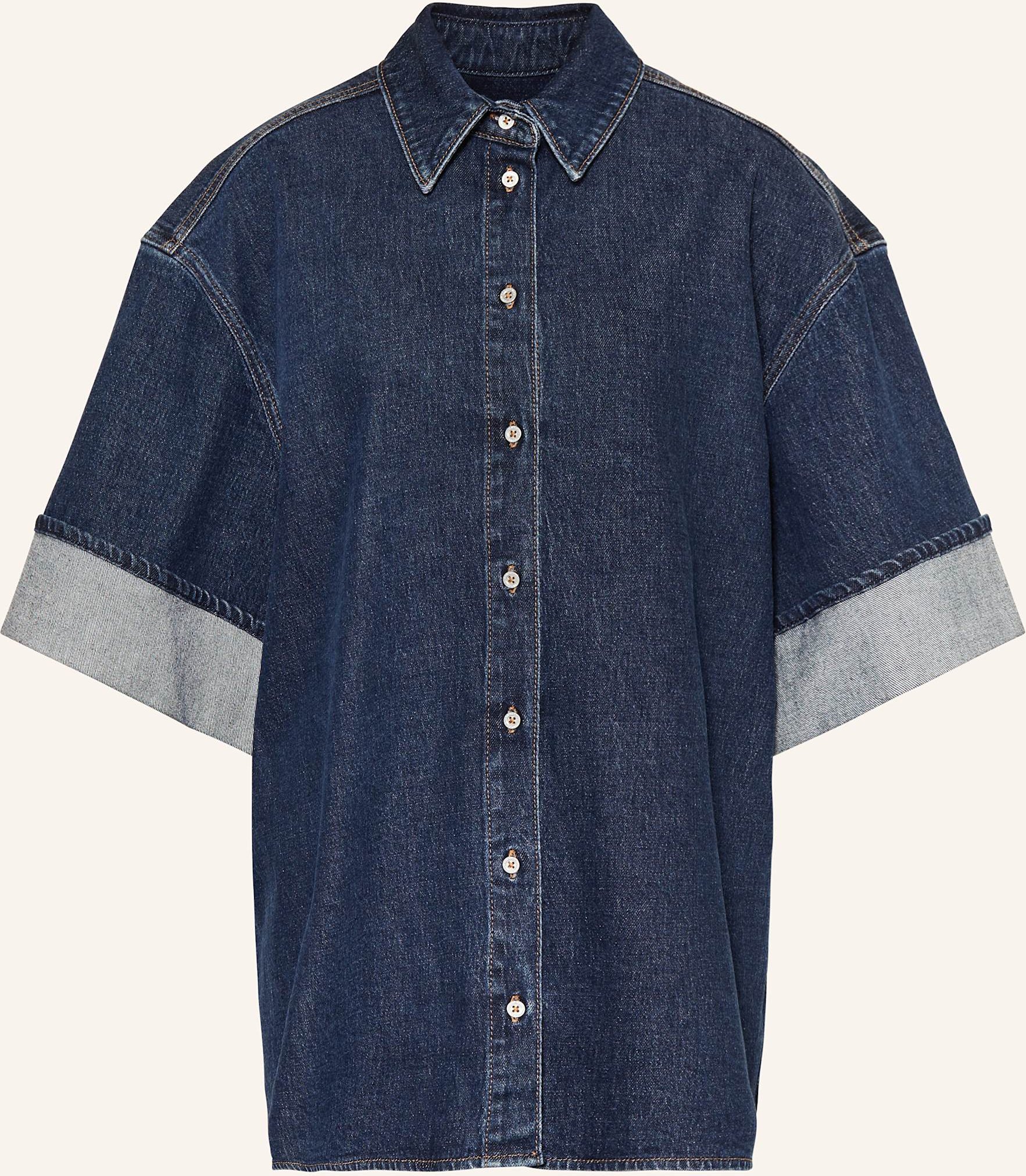 7 For All Mankind Jeansbluse Nina blau