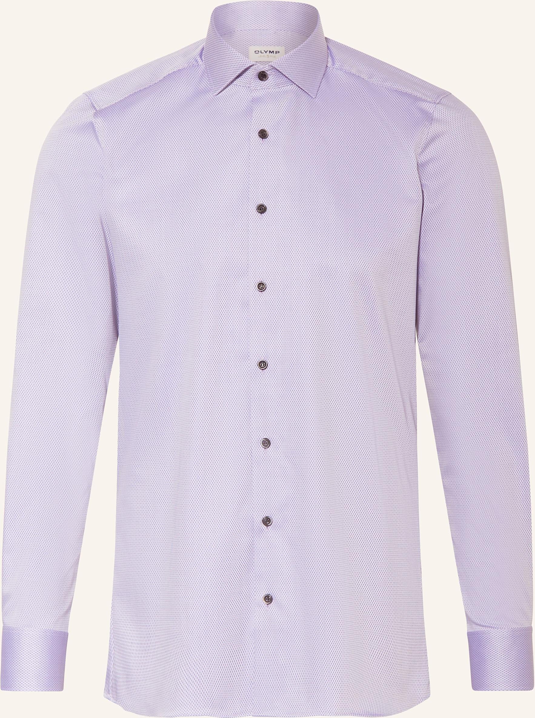 Olymp Hemd Level Five Body Fit lila