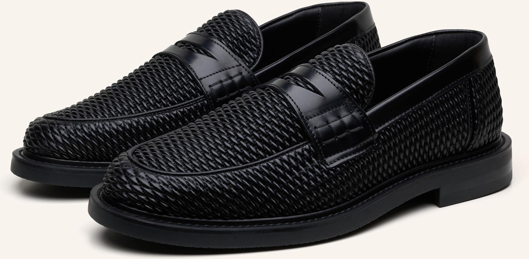 Filling Pieces Slipper Reed schwarz