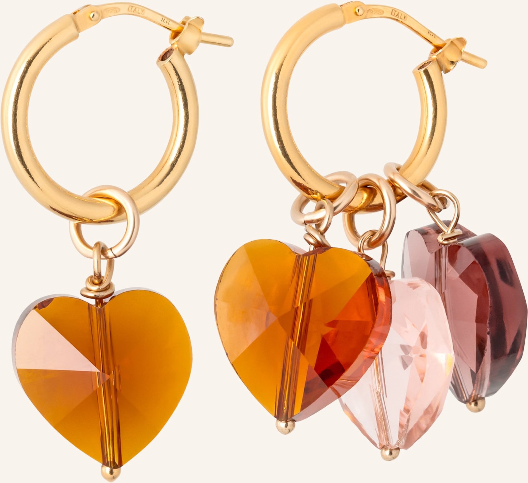 Romantico Romantico Creolen More Amore Terracotta Grande gold