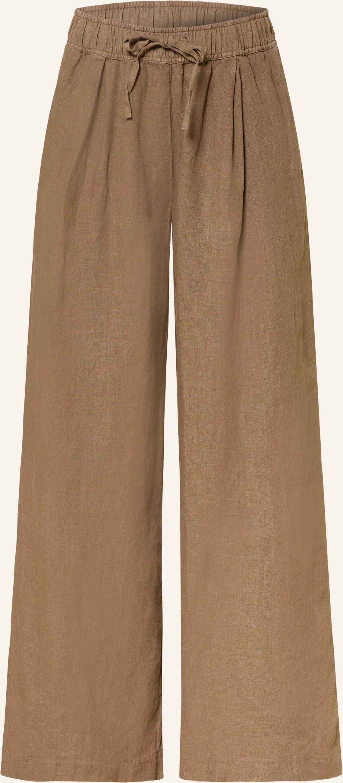 Sosue Marlenehose Josy Aus Leinen braun