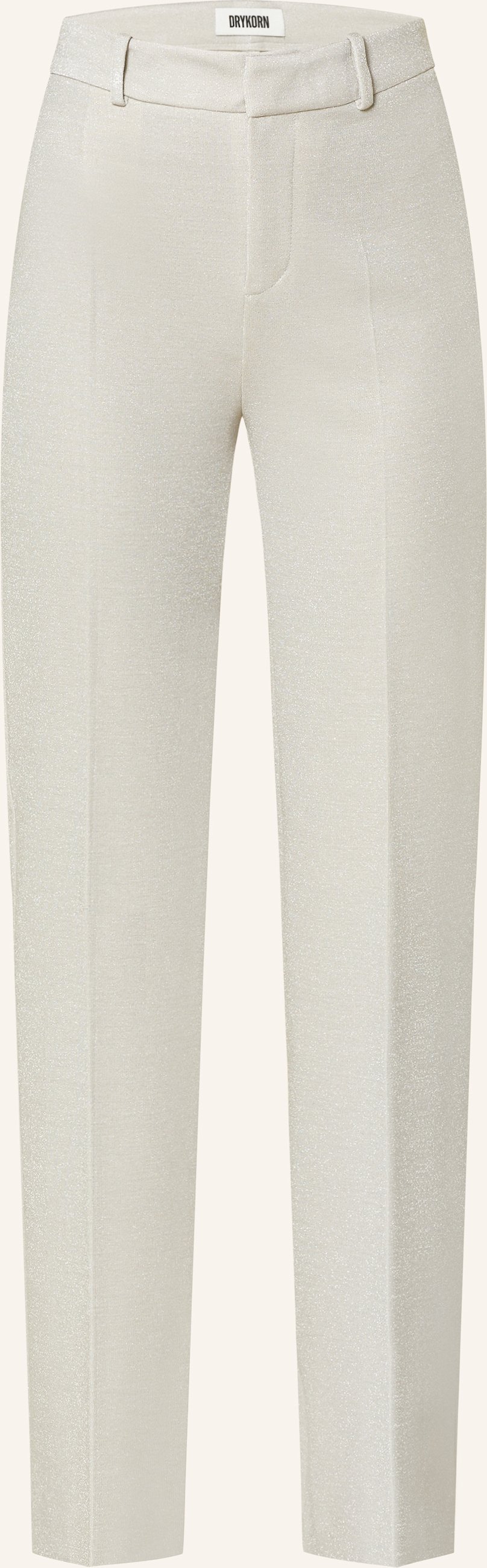 Drykorn Marlenehose Bet Mit Glitzergarn weiss