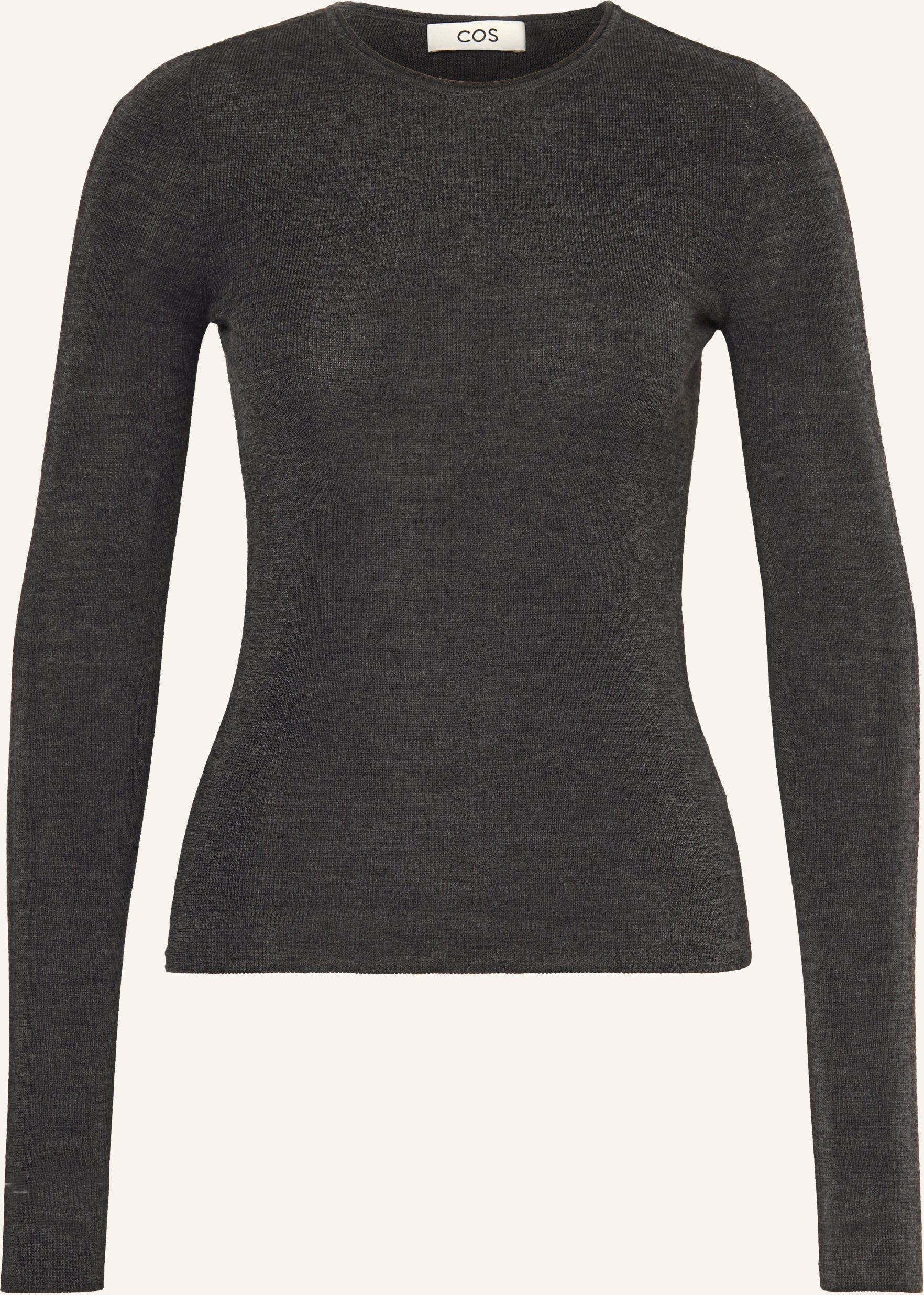 Cos Pullover Aus Merinowolle grau