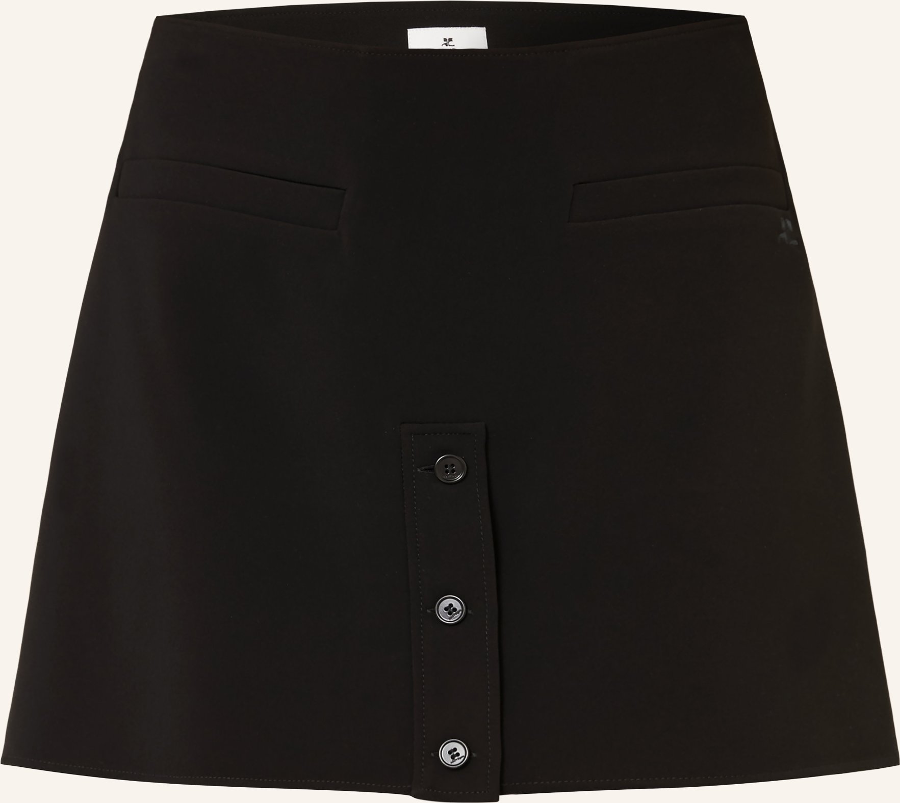 Courrèges Rock schwarz