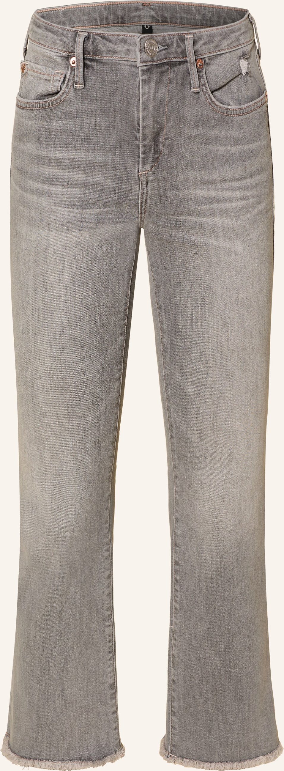 True Religion Flared Jeans Halle Kick Flare grau