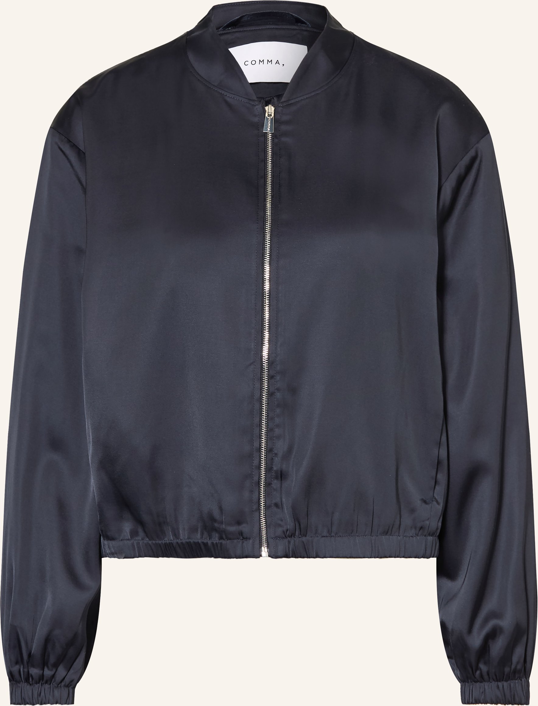 Comma Satinblouson blau