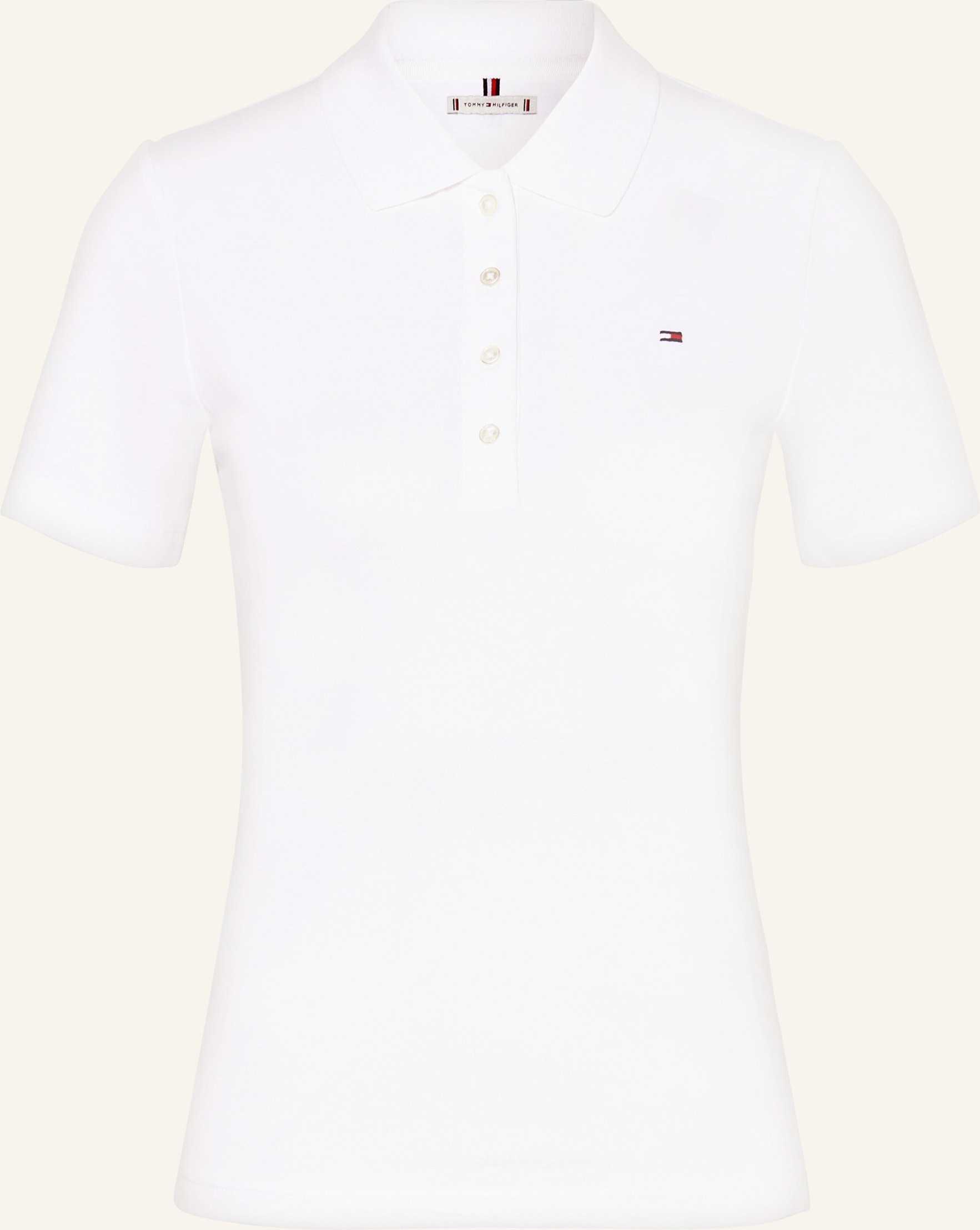 Thumbnail - Tommy Hilfiger Piqué-Poloshirt weiss