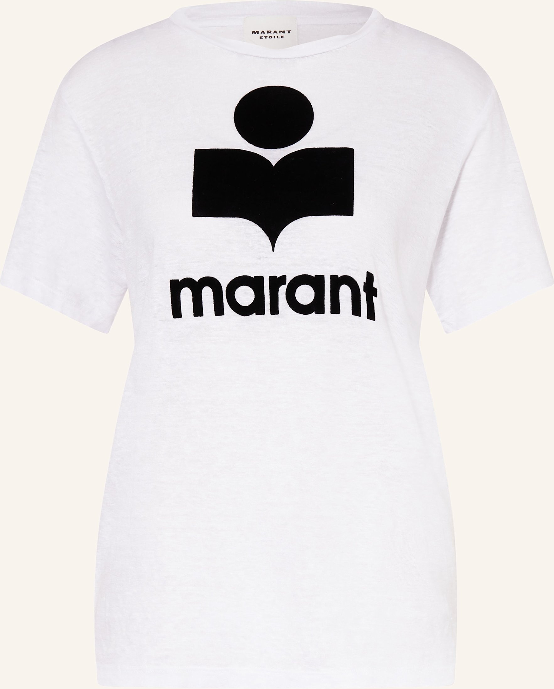 Marant Étoile T-Shirt Zewel Aus Leinen weiss