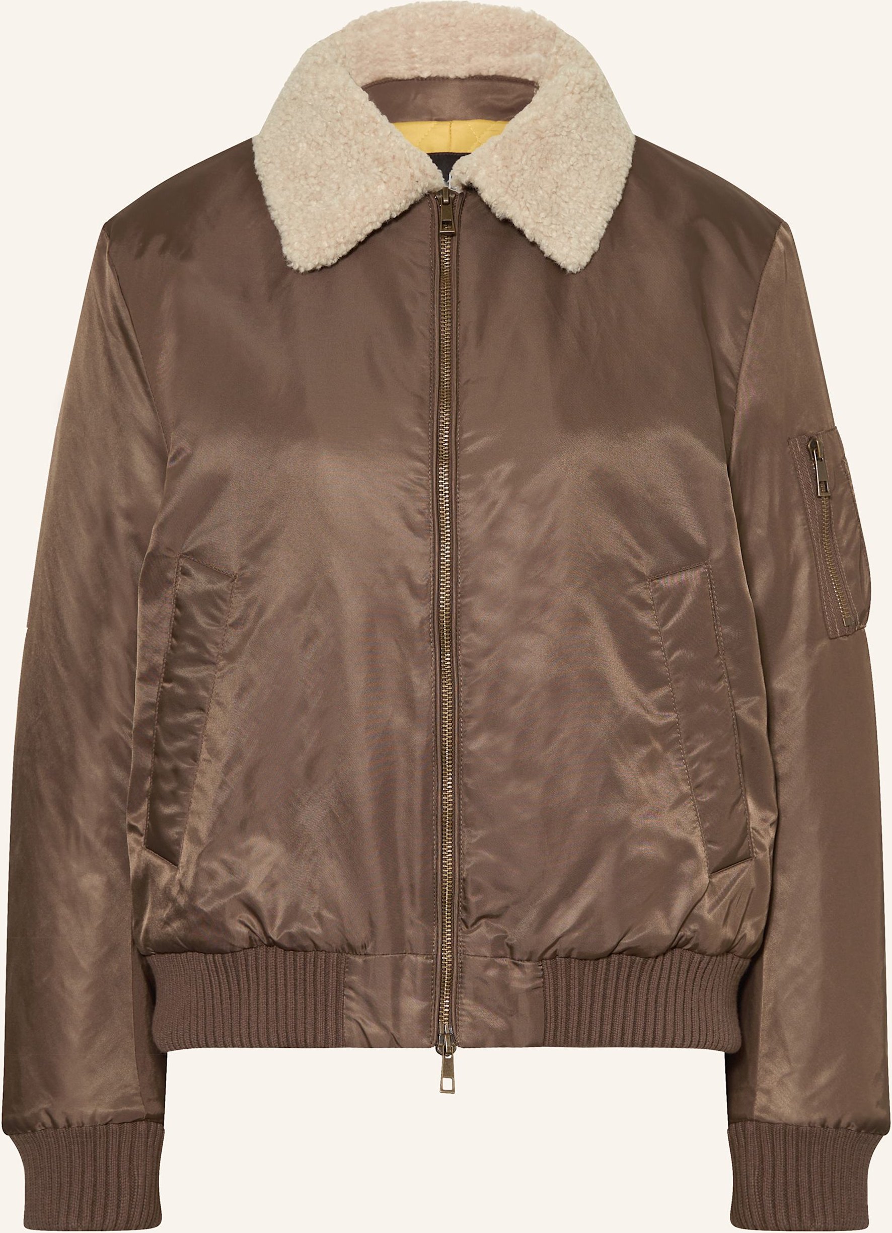 Thumbnail - Darling Harbour Blouson Mit Teddyfell braun