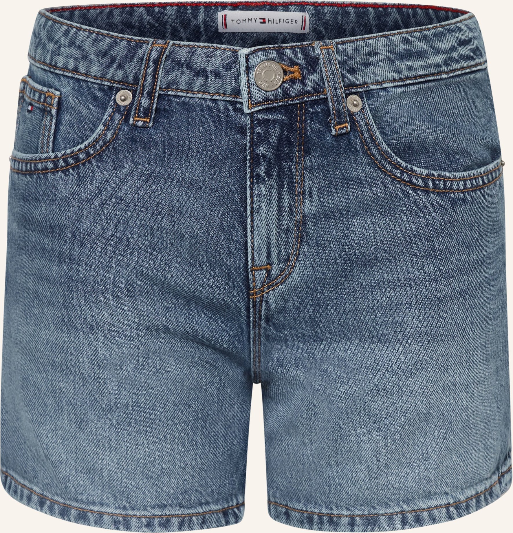 Tommy Hilfiger Jeansshorts Skinny Fit blau