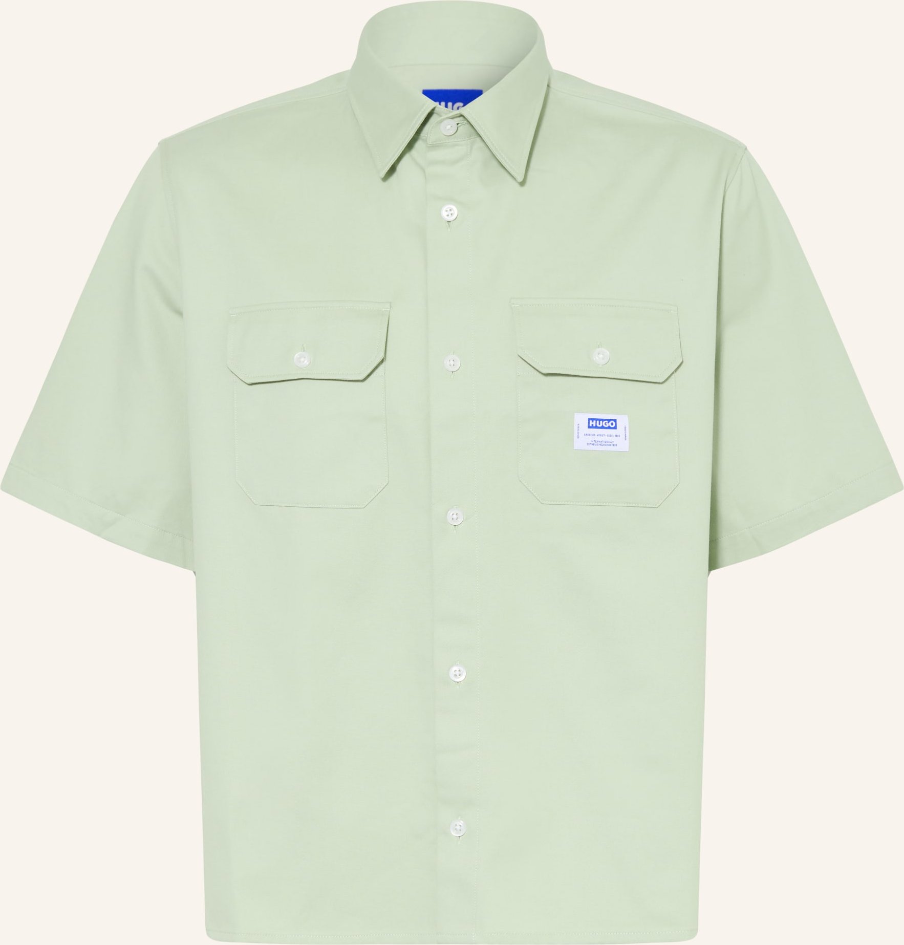 Hugo Kurzarm-Hemd Ekyno Comfort Fit gruen