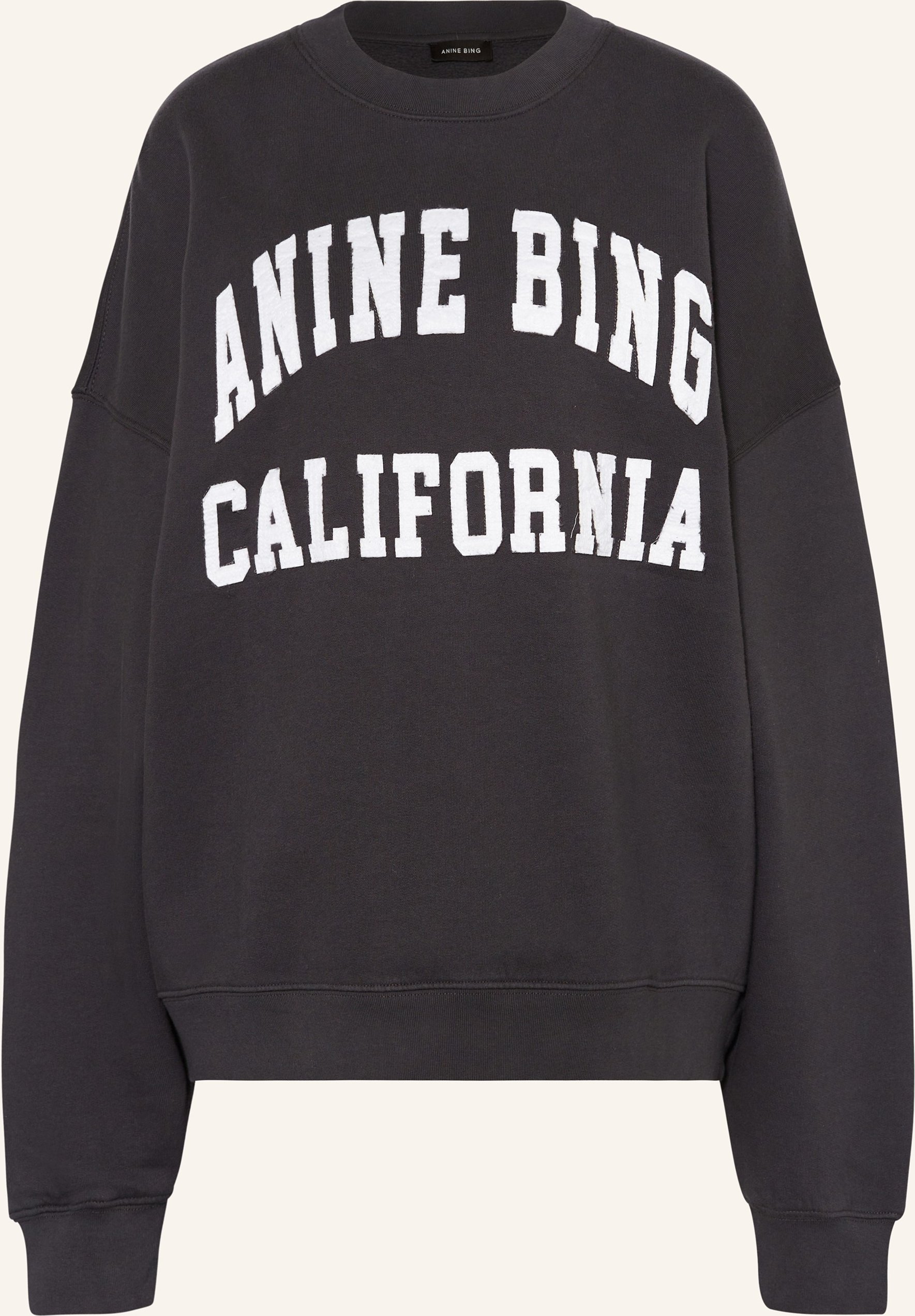 Anine Bing Sweatshirt Miles schwarz