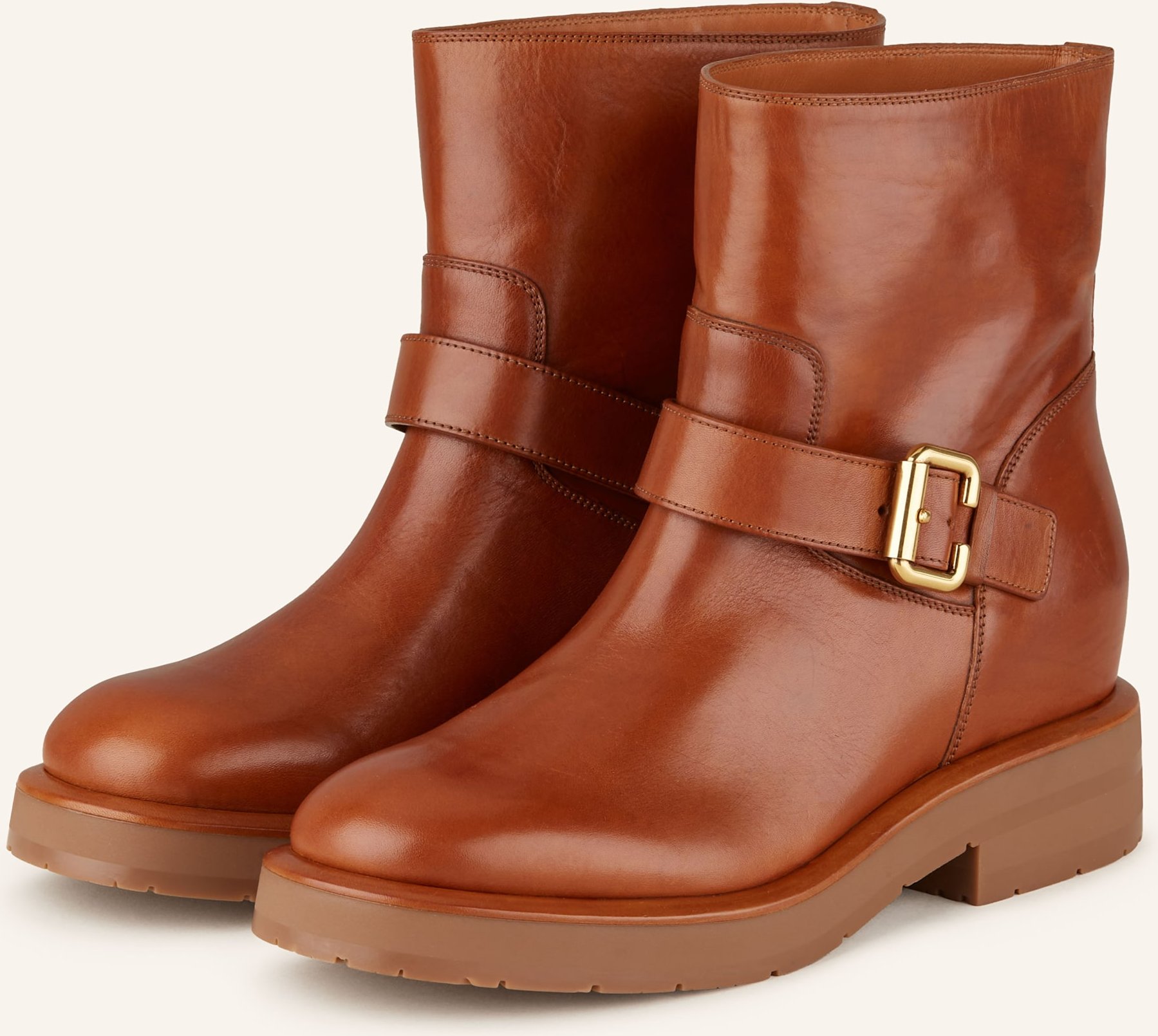 Chloé Biker Boots Coddington braun