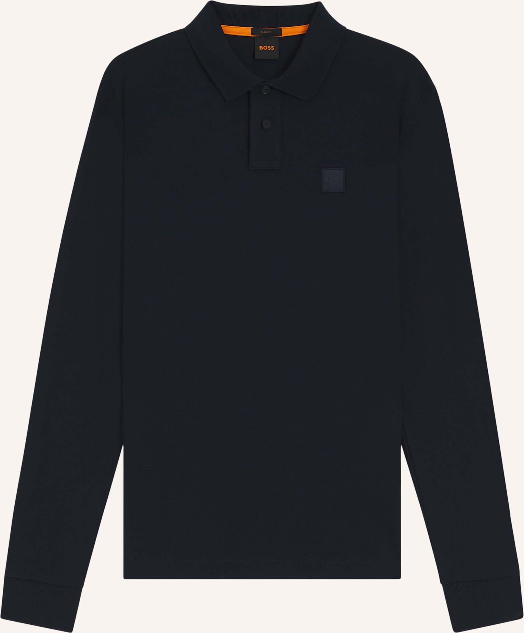 Boss Piqué-Poloshirt Passerby Slim Fit blau