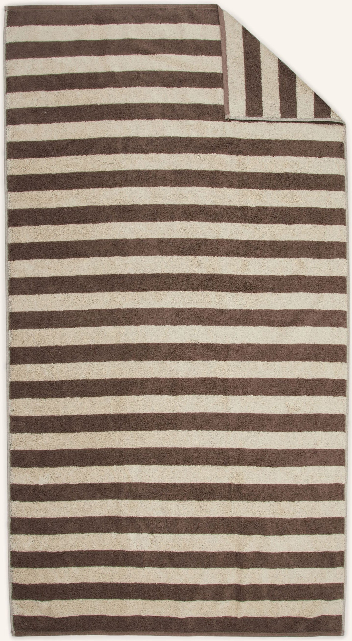 Cawö Duschtuch Lines braun