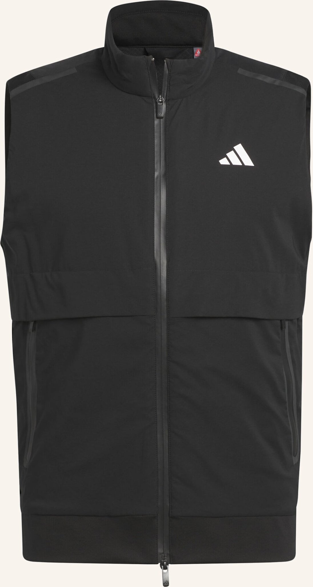 Adidas ultimate365 Tour Frostguard Weste, Durchgehender Reissverschluss schwarz