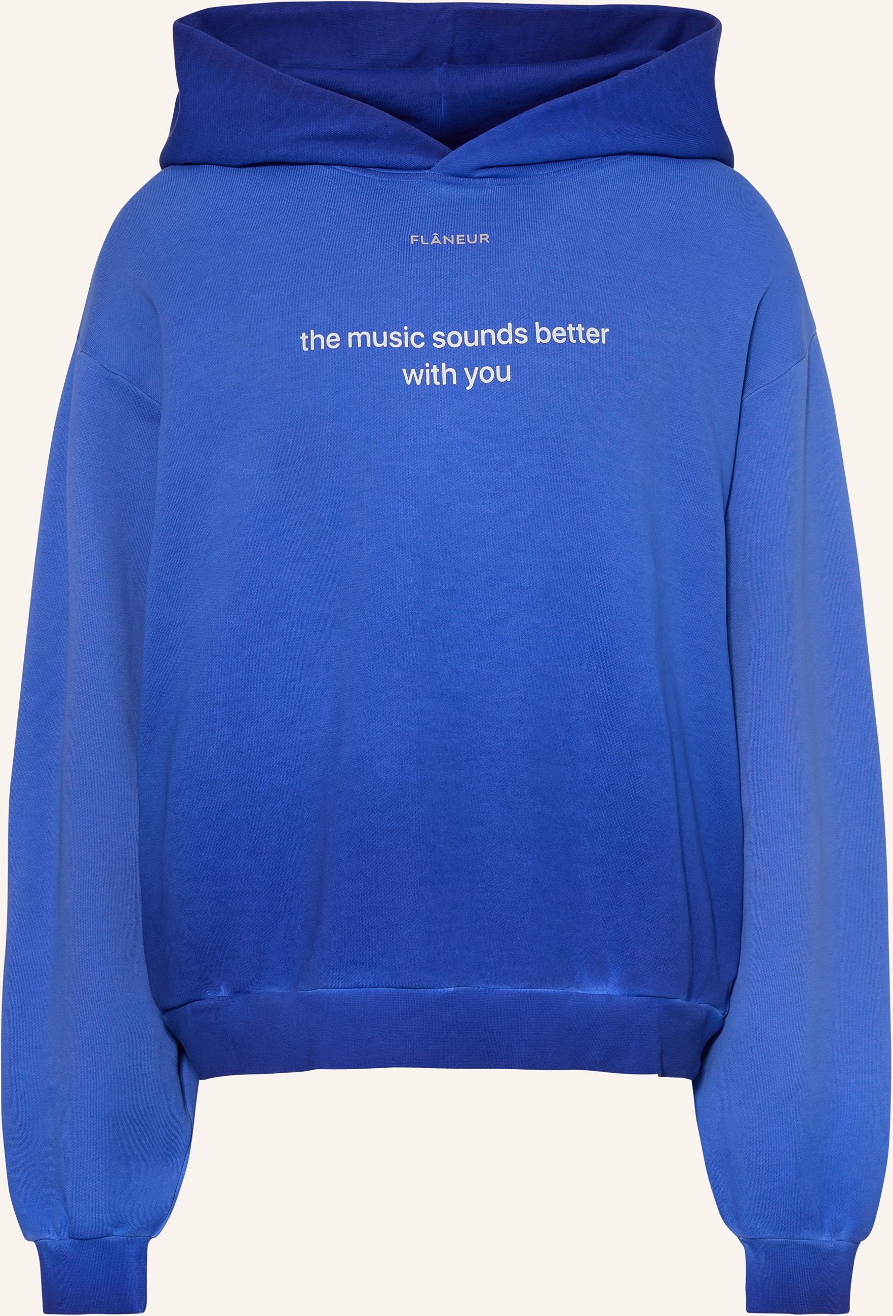 Flâneur Oversized-Hoodie With You blau