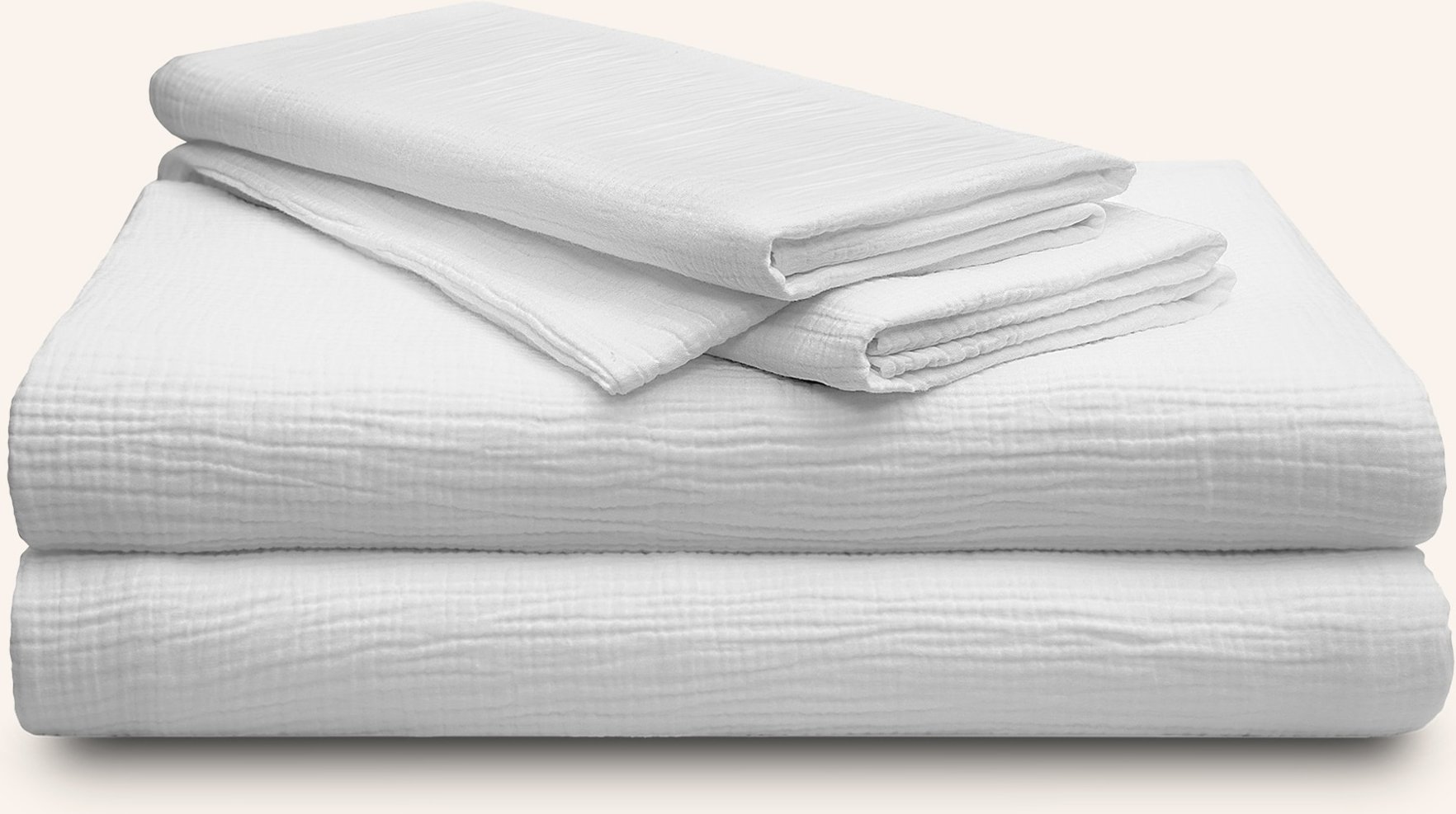 Royfort Bettwäsche-Set Musselin weiss