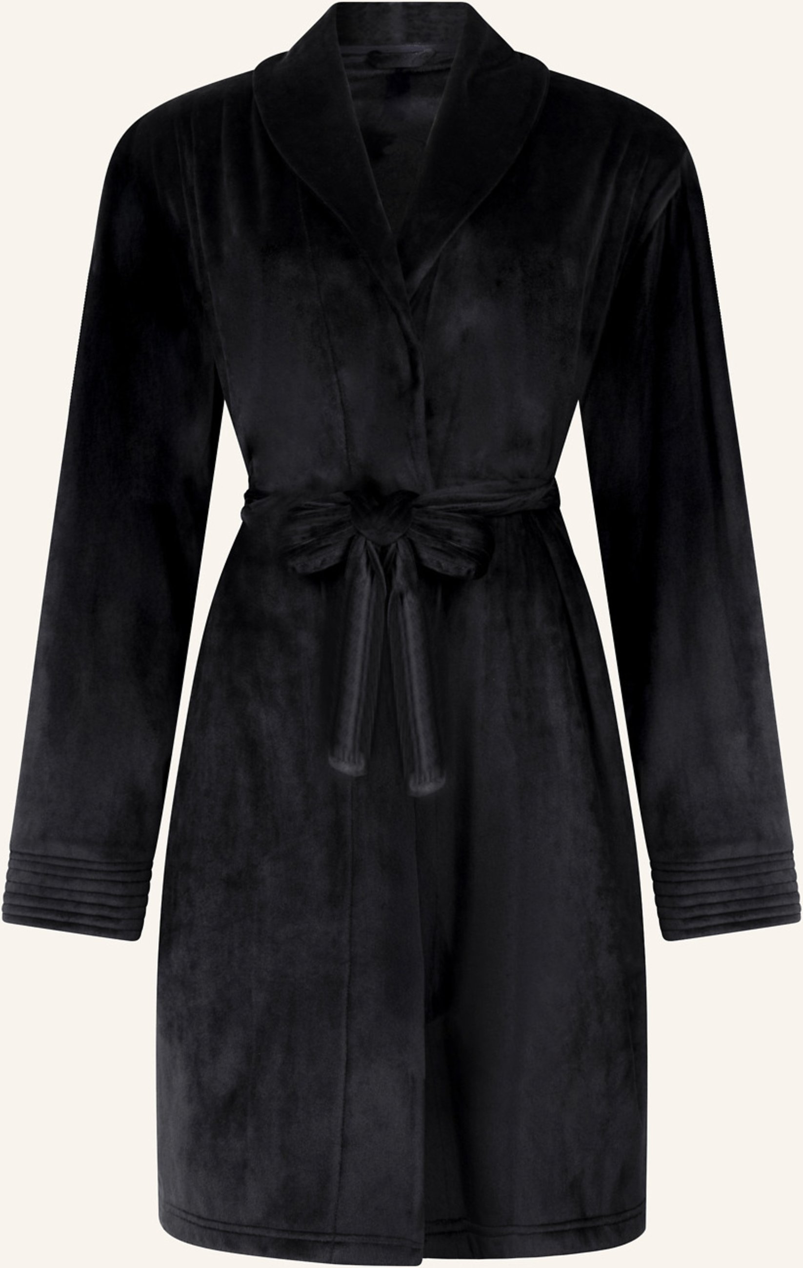 Thumbnail - Hunkemöller Bademantel Velour schwarz