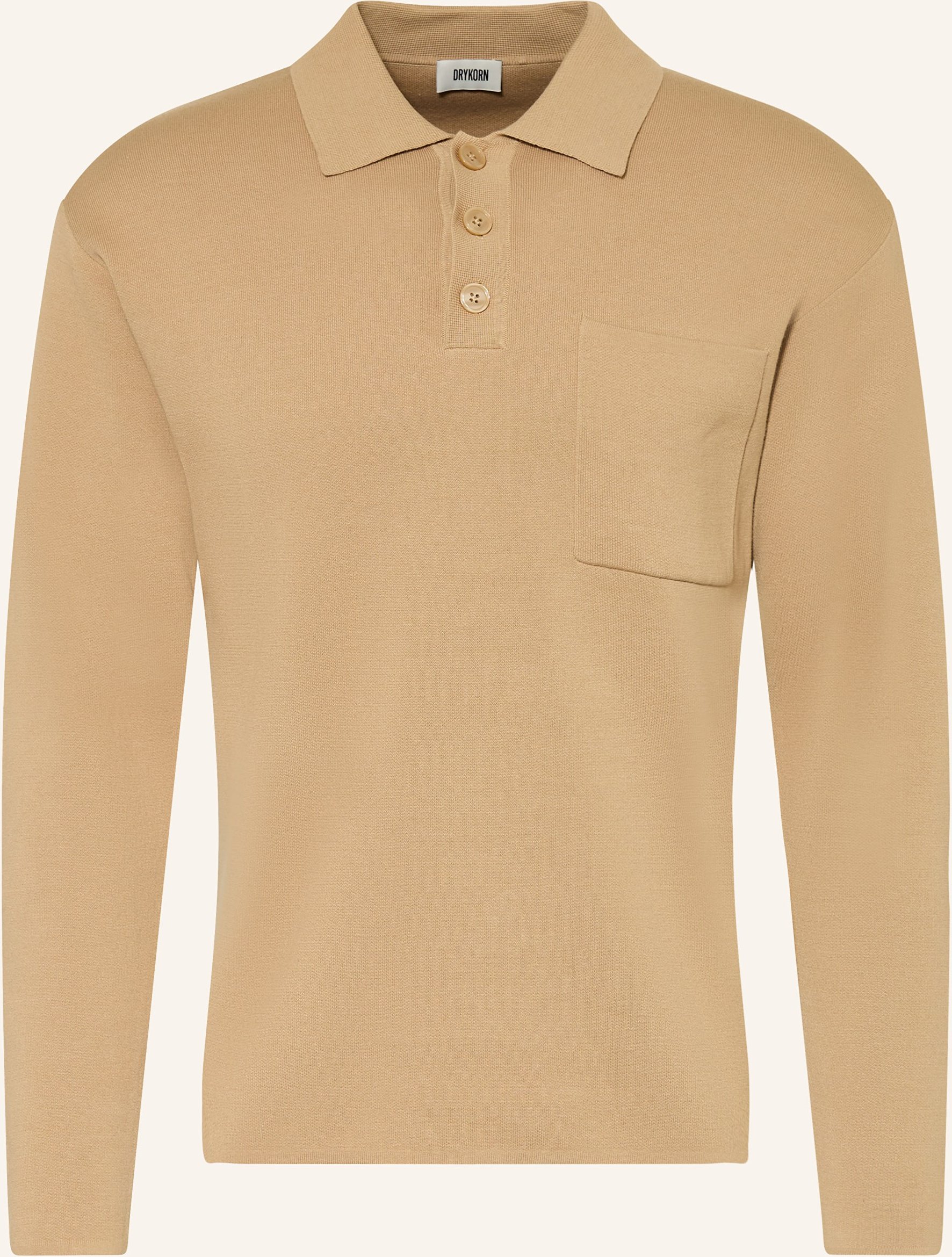 Drykorn Strick-Poloshirt Eliaso braun