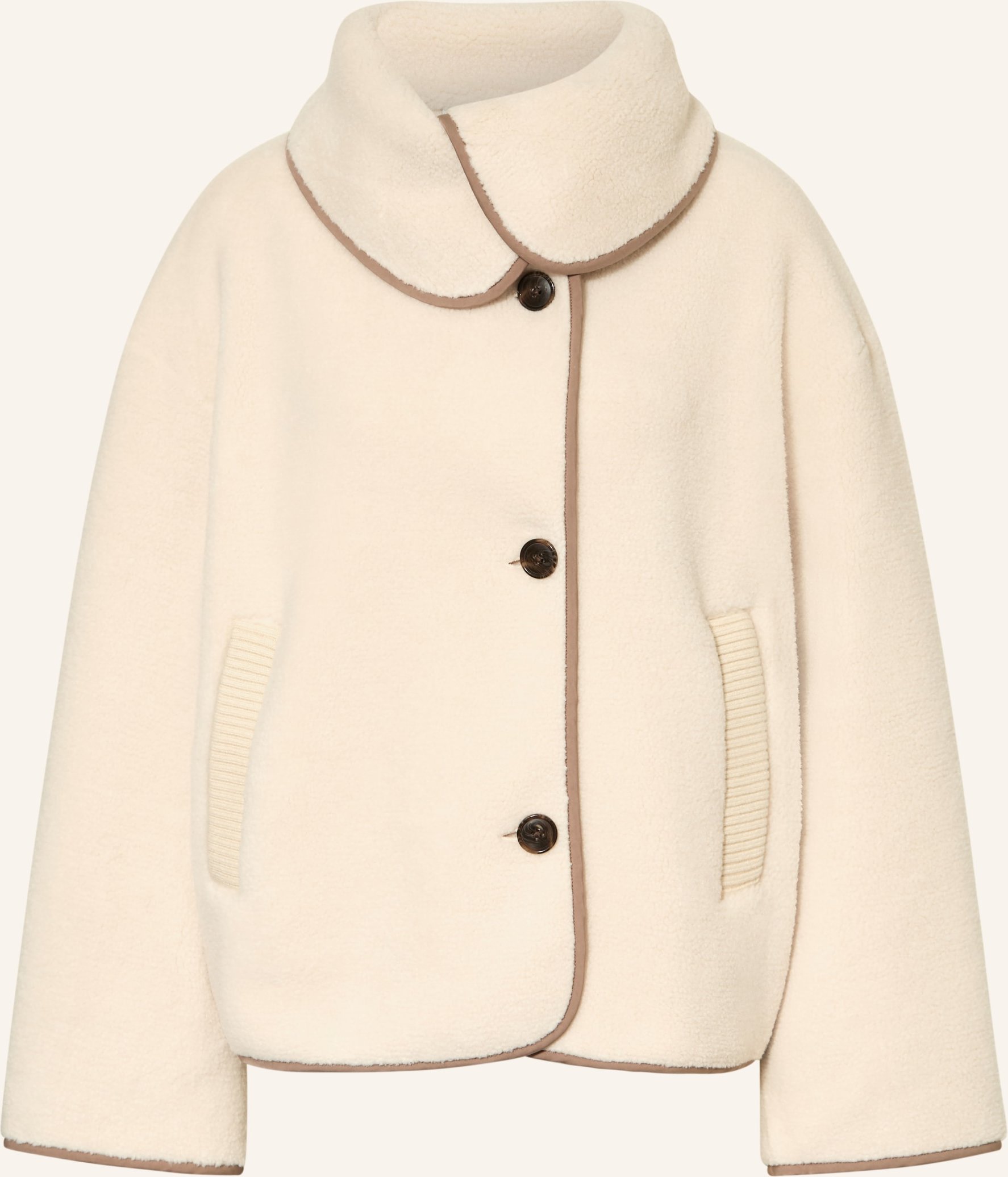 Varley Teddyfell-Jacke weiss