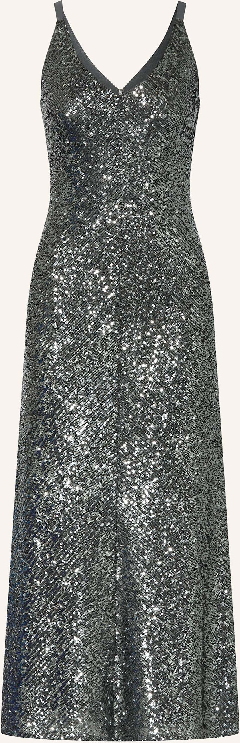 V By Vera Mont Kleid Mit Pailletten grau