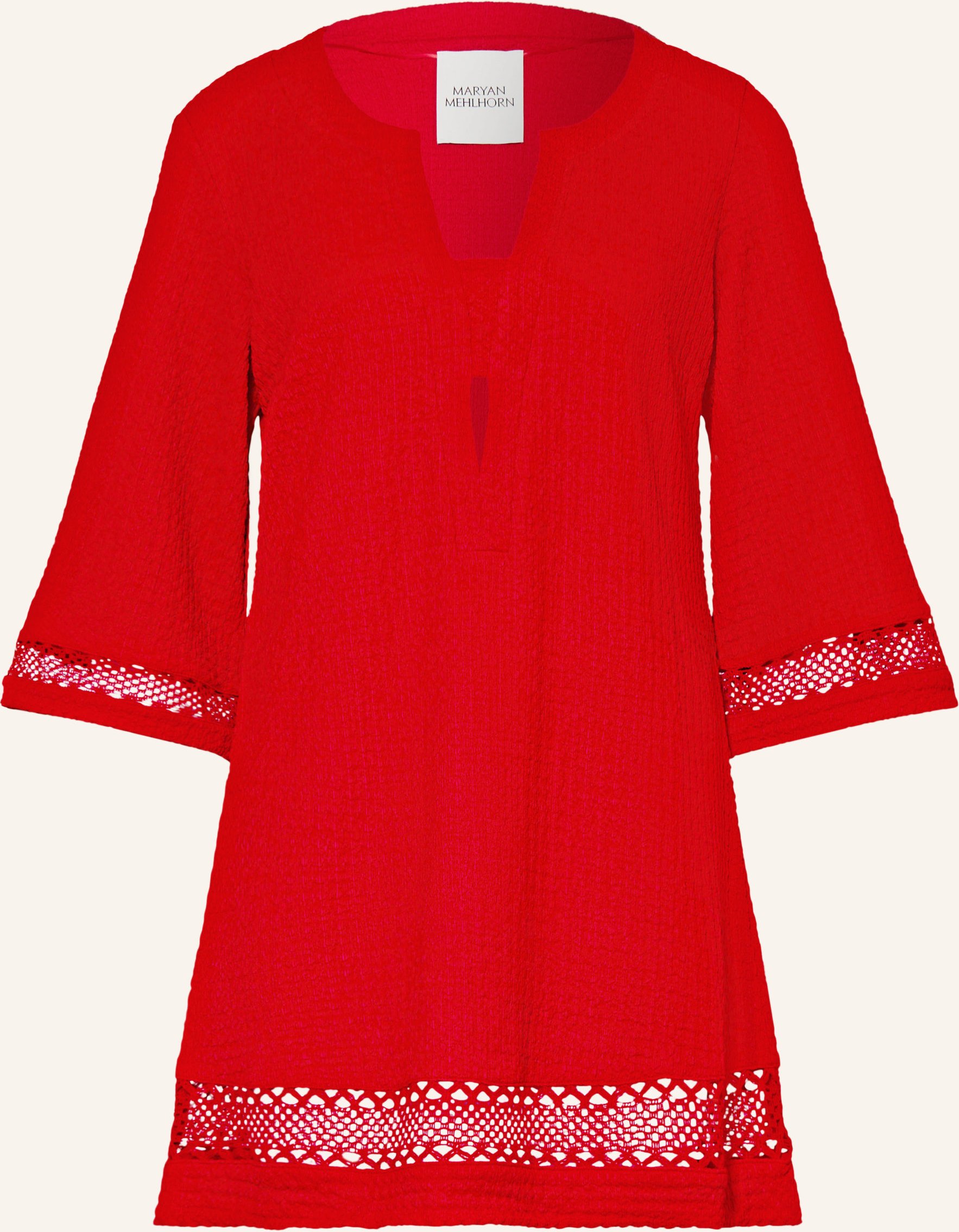 Maryan Mehlhorn Strandkleid Mit 3/4-Arm rot