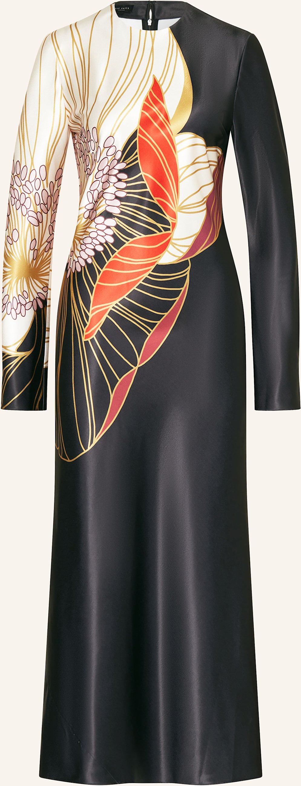 Ted Baker Satinkleid Ziara schwarz