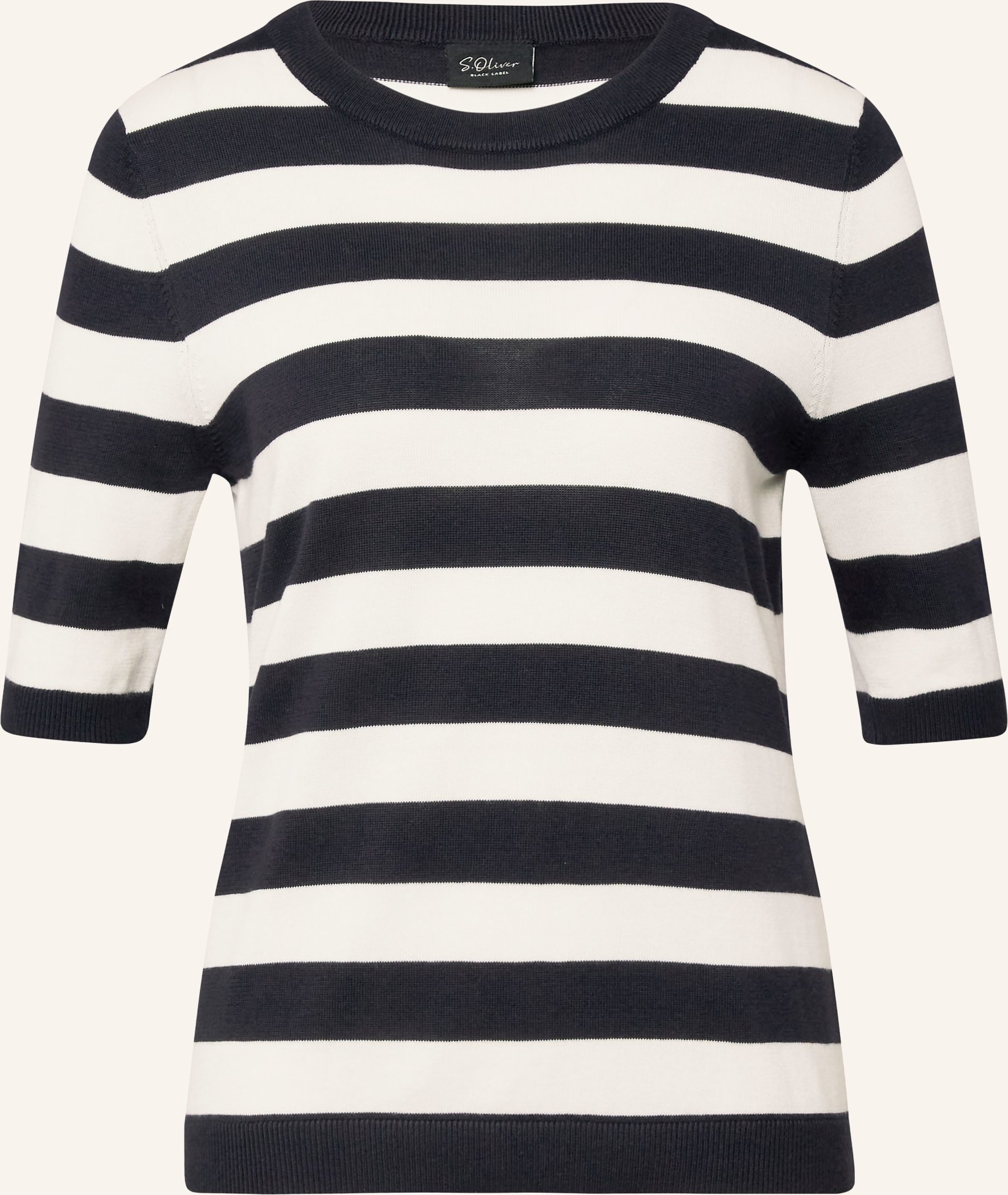 S.Oliver Black Label Strickshirt blau