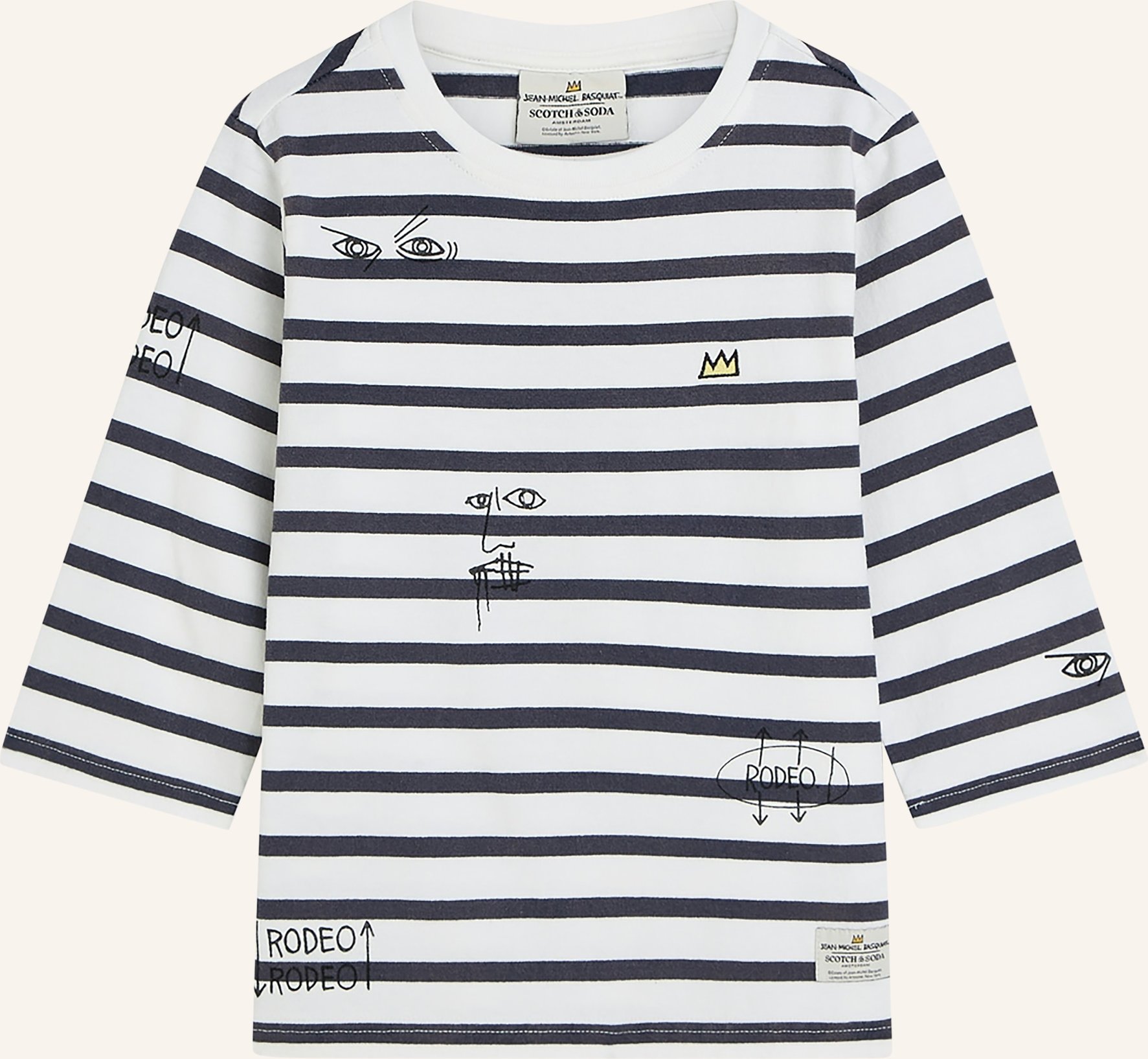 Scotch & Soda Shirt Mit 3/4-Arm blau