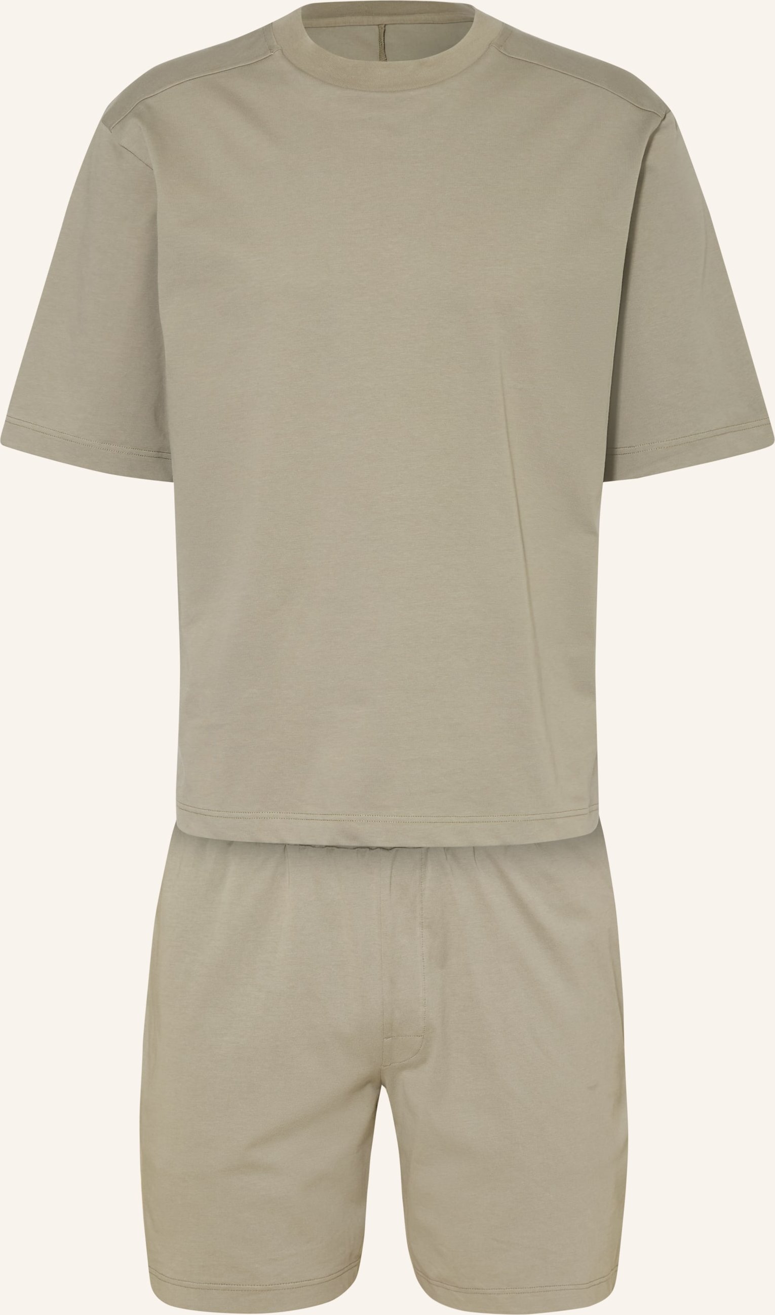 Schiesser Shorty-Schlafanzug Modern Nightwear gruen