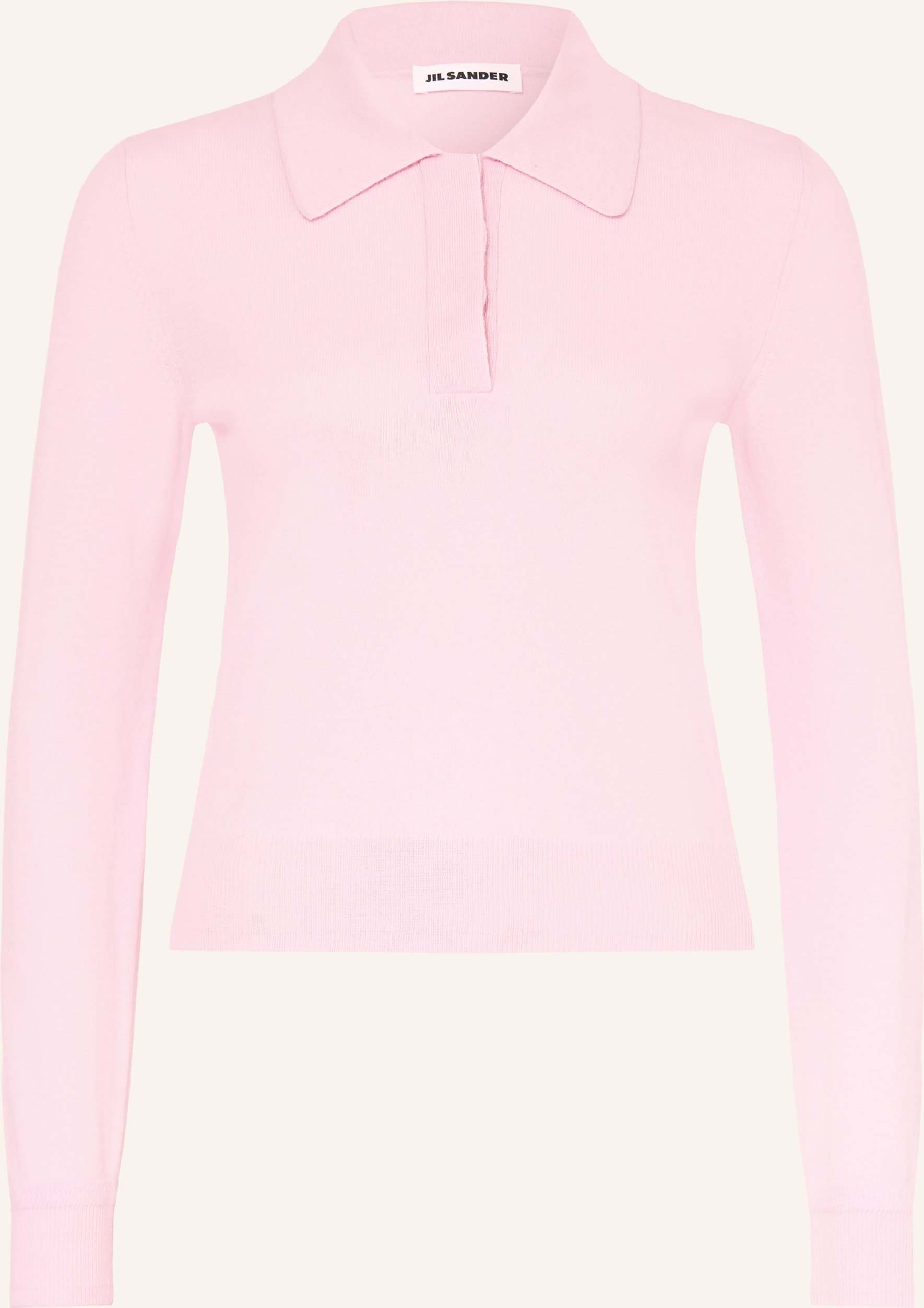Jil Sander Strick-Poloshirt pink