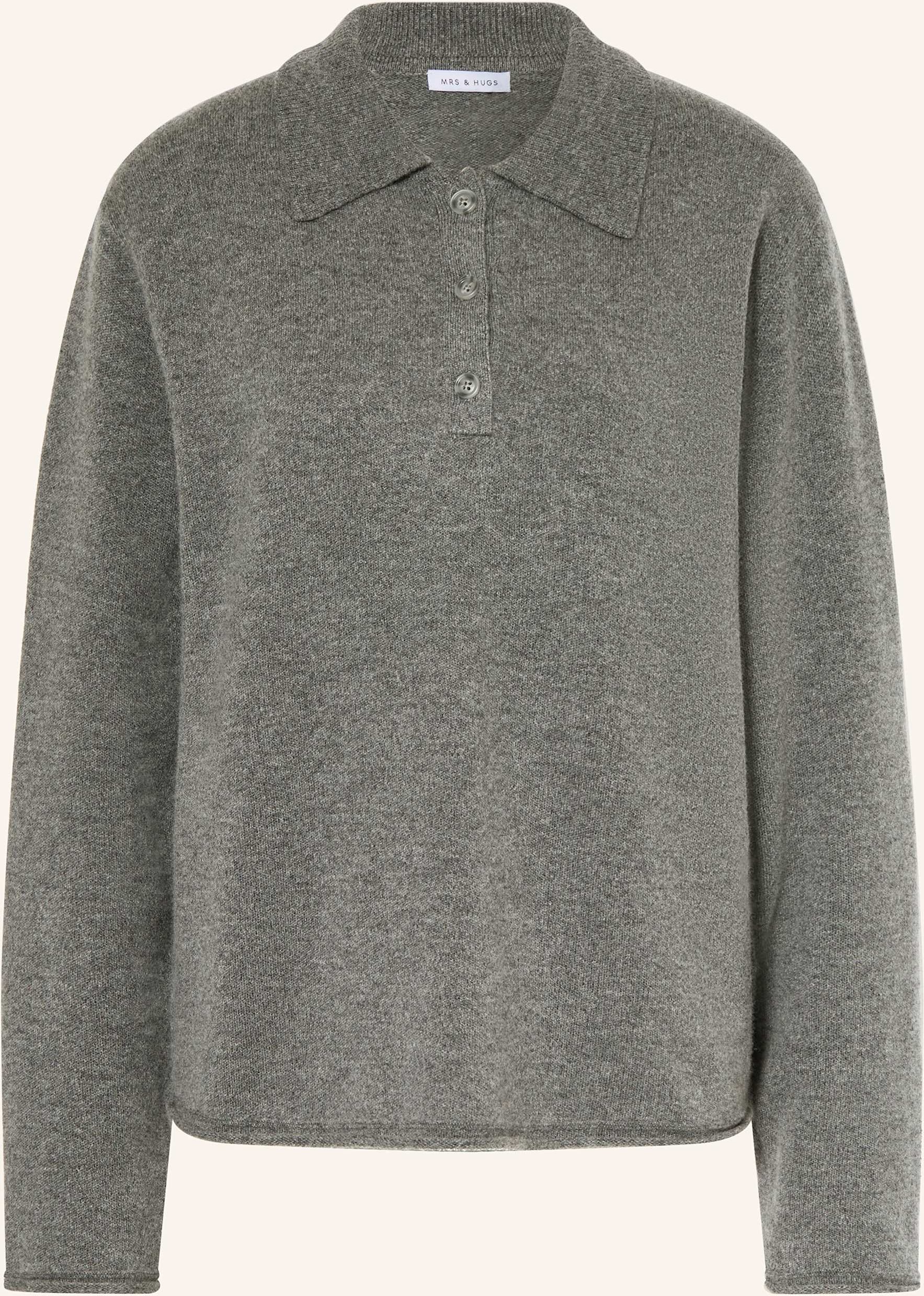 Mrs & Hugs Pullover Mit Cashmere grau
