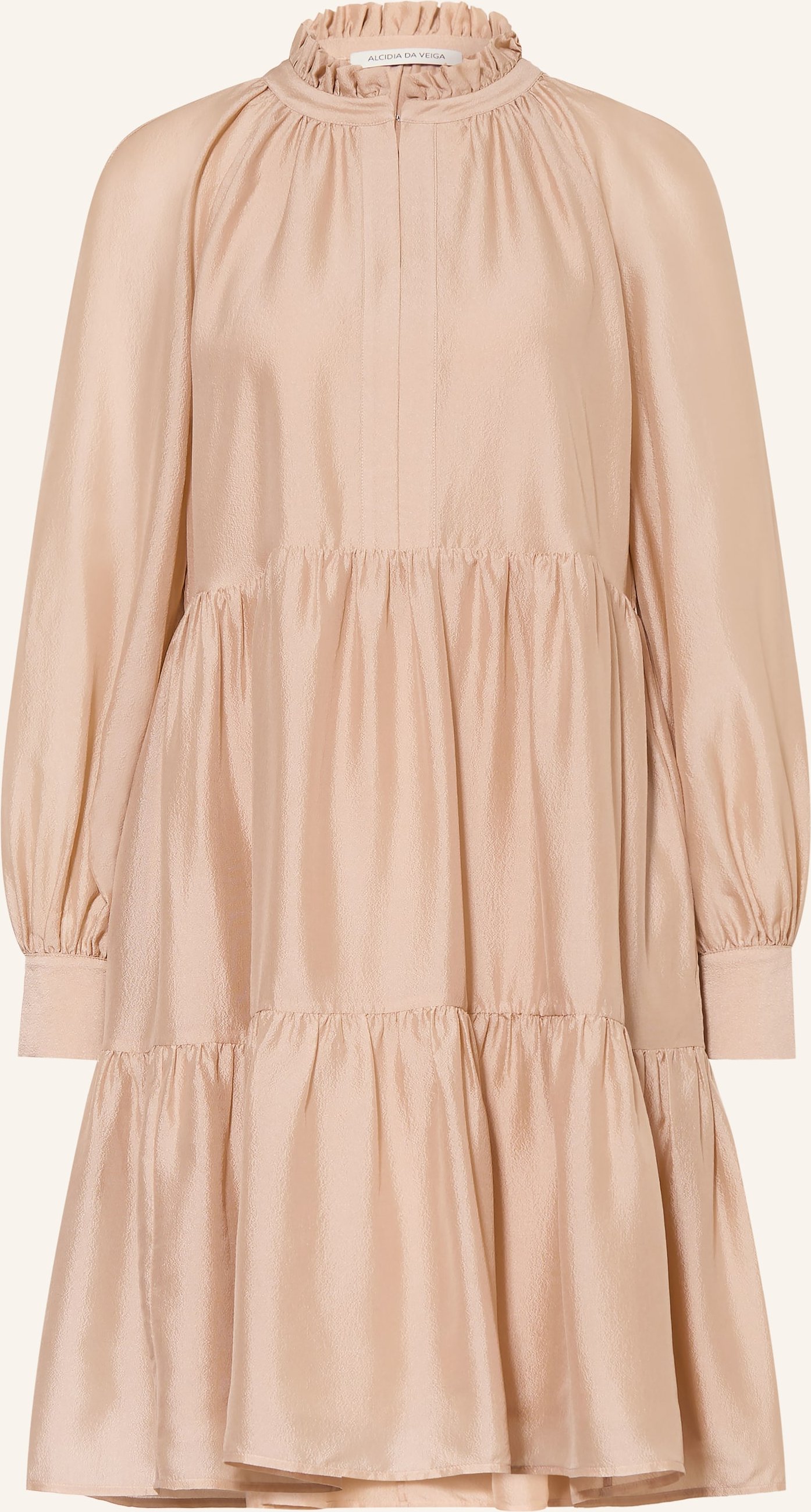 Alcidia Da Veiga Kleid Mit Rüschen beige