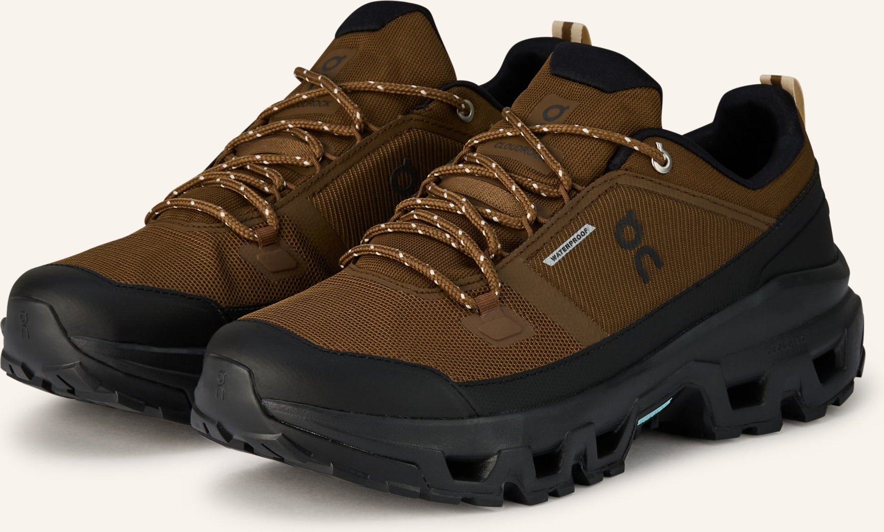 Thumbnail - On Wanderschuhe Cloudrock Low Wp braun