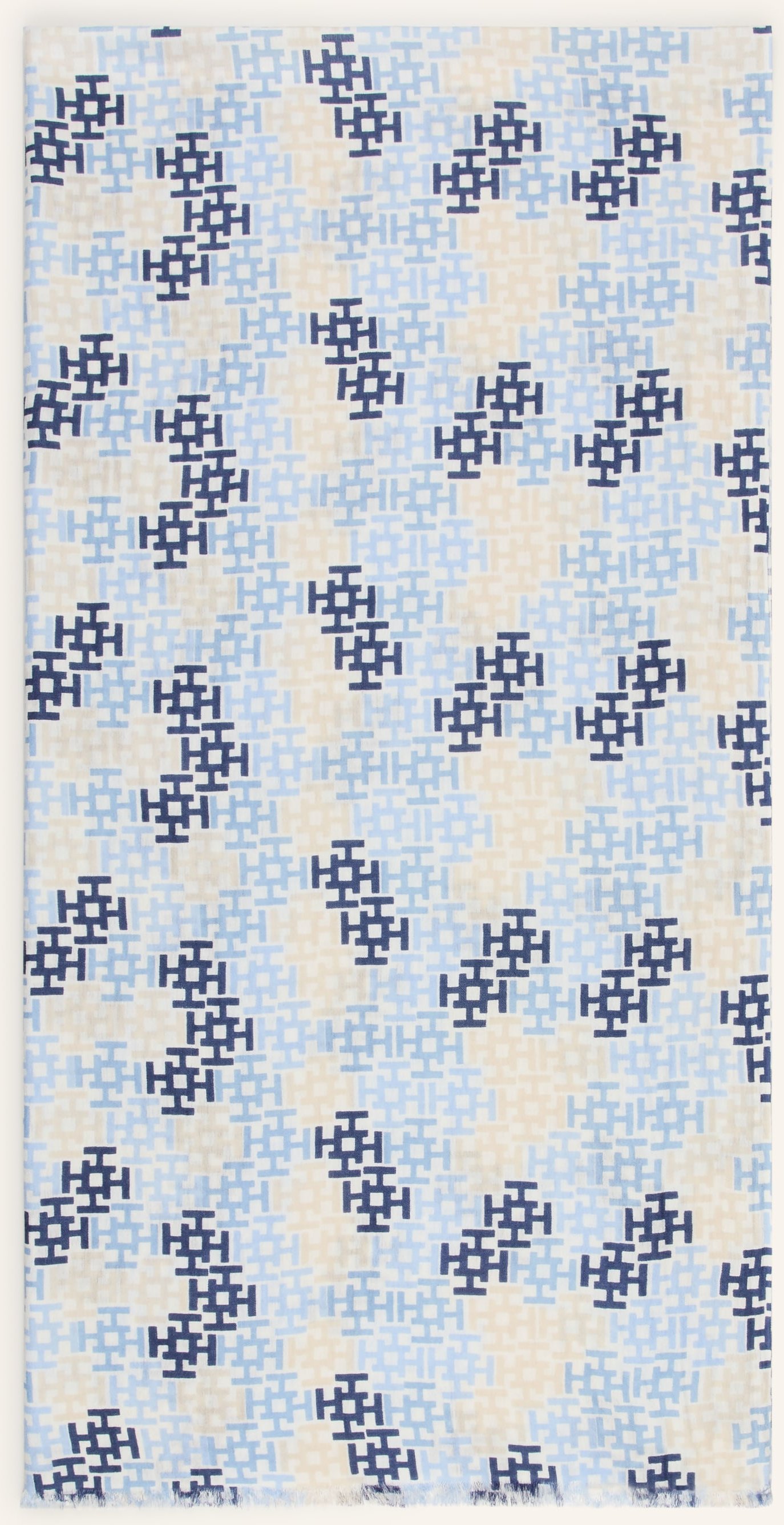 Hemisphere Cashmere-Schal Mit Seide blau