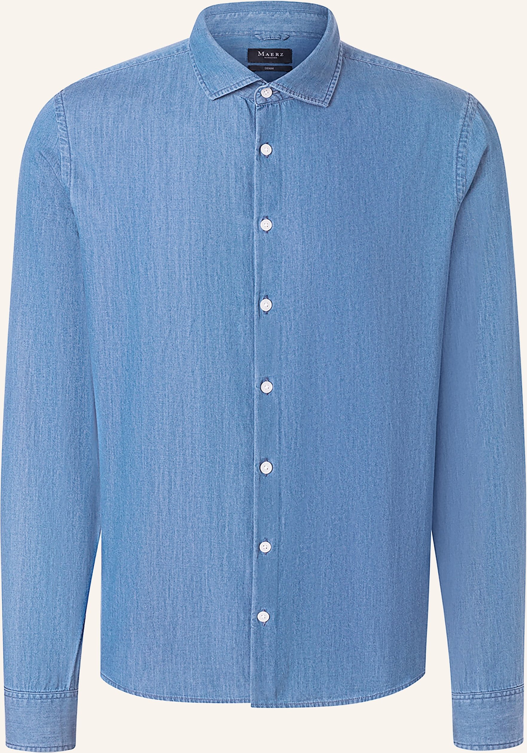 Maerz Muenchen Jeanshemd Comfort Fit blau