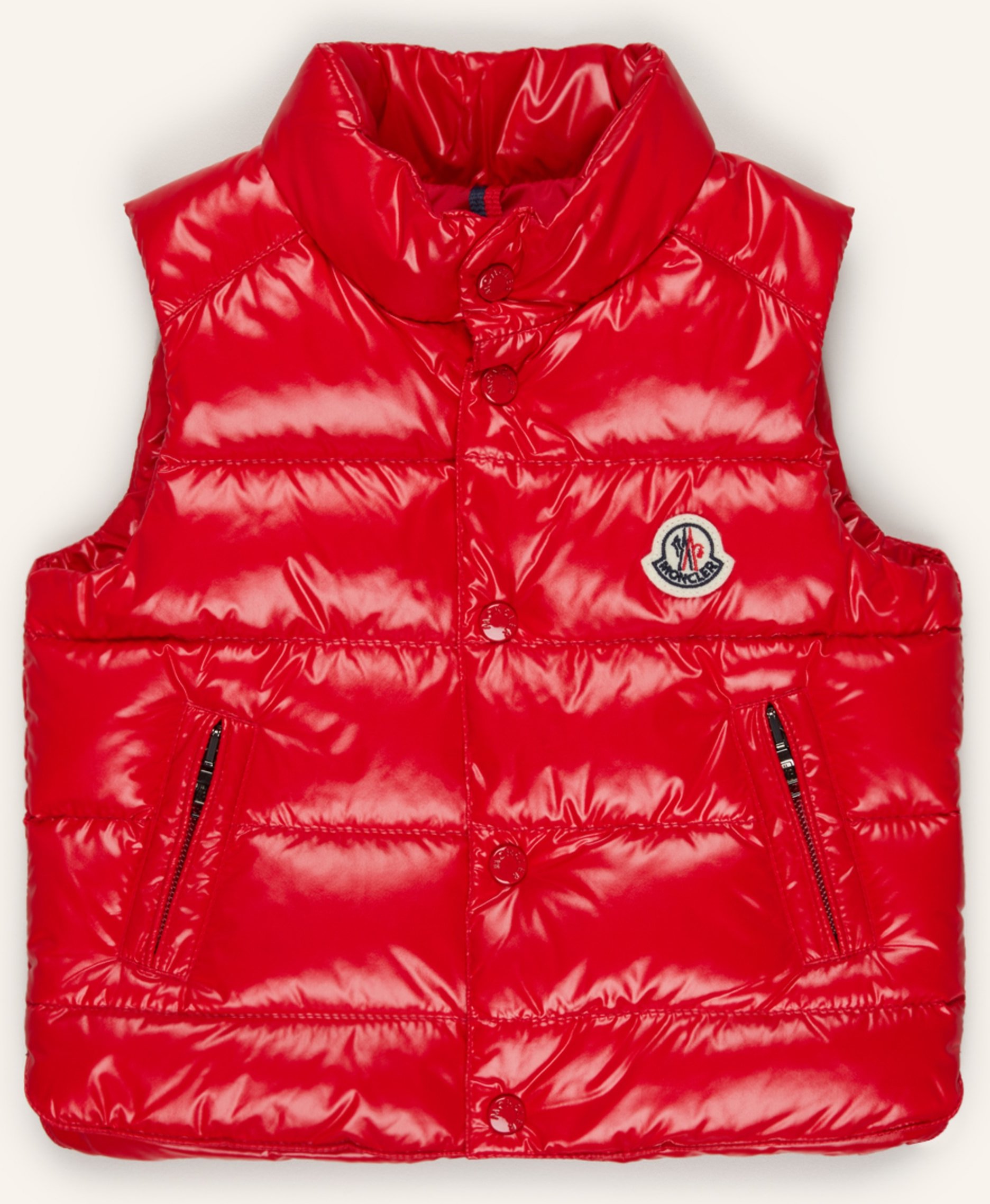 Moncler Enfant Daunenweste Bernard rot