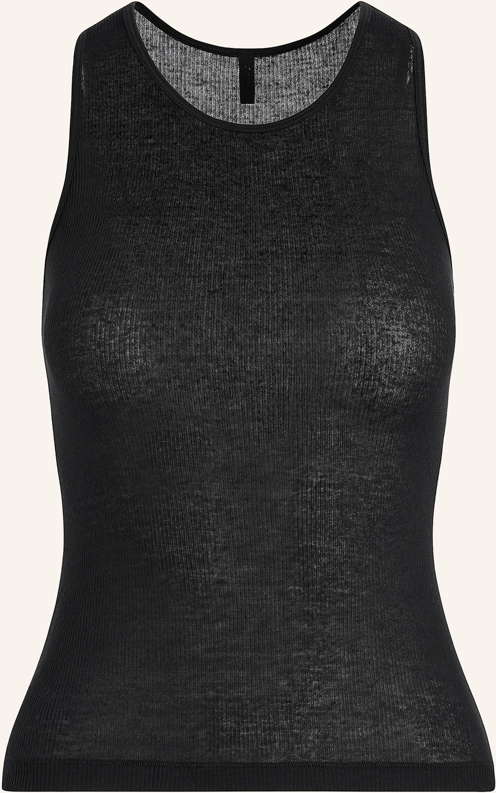 Skims Lounge-Top Sheer Cotton schwarz
