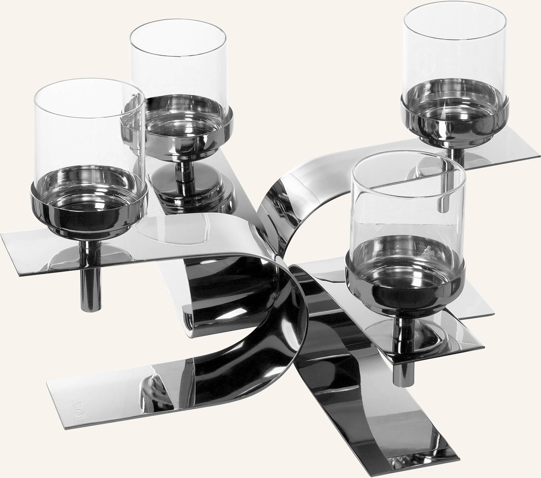 Fink Leuchter, 4-Flammig Passiona silber