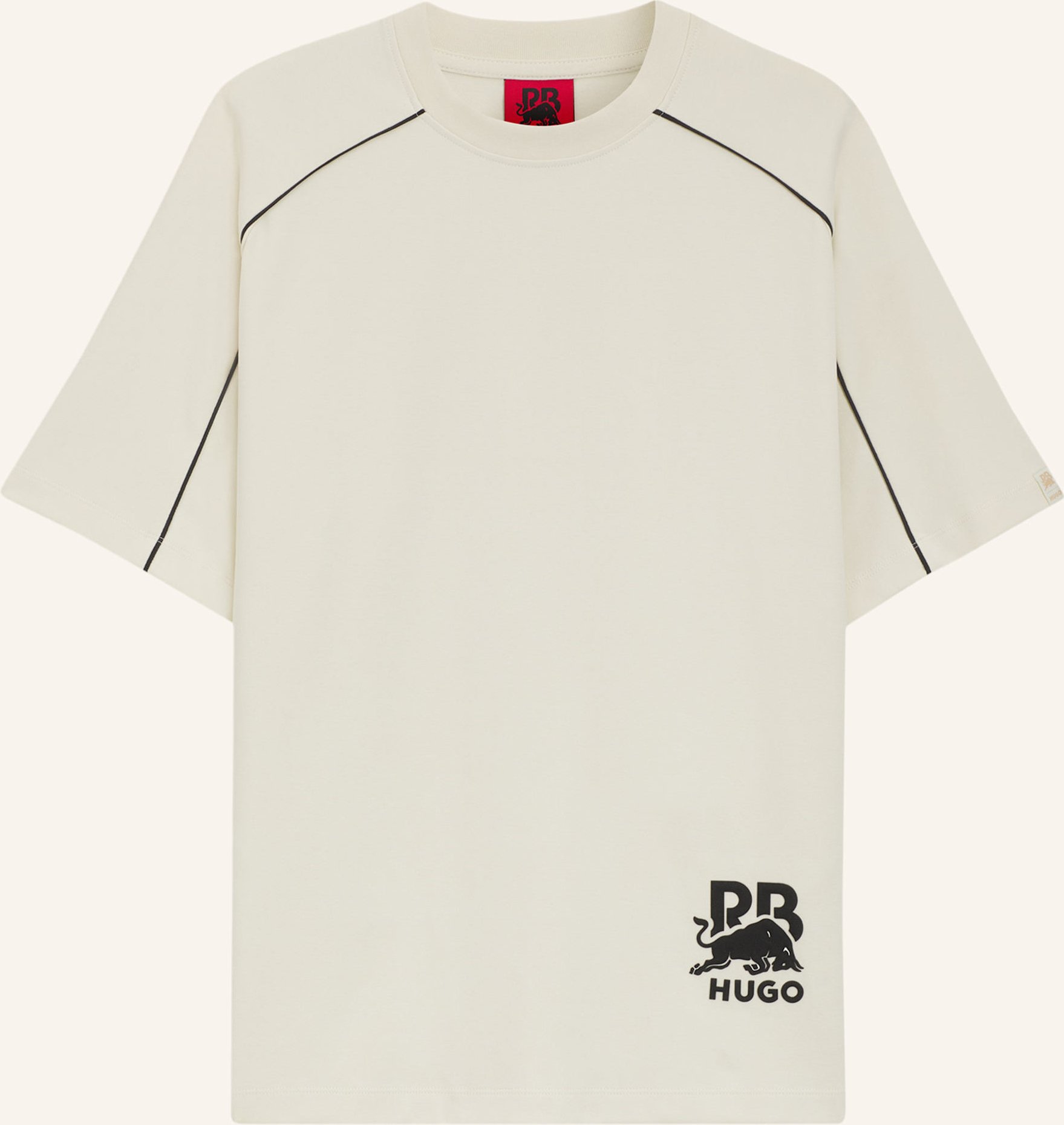 Hugo T-Shirt Dorox_Rb Oversize Fit beige