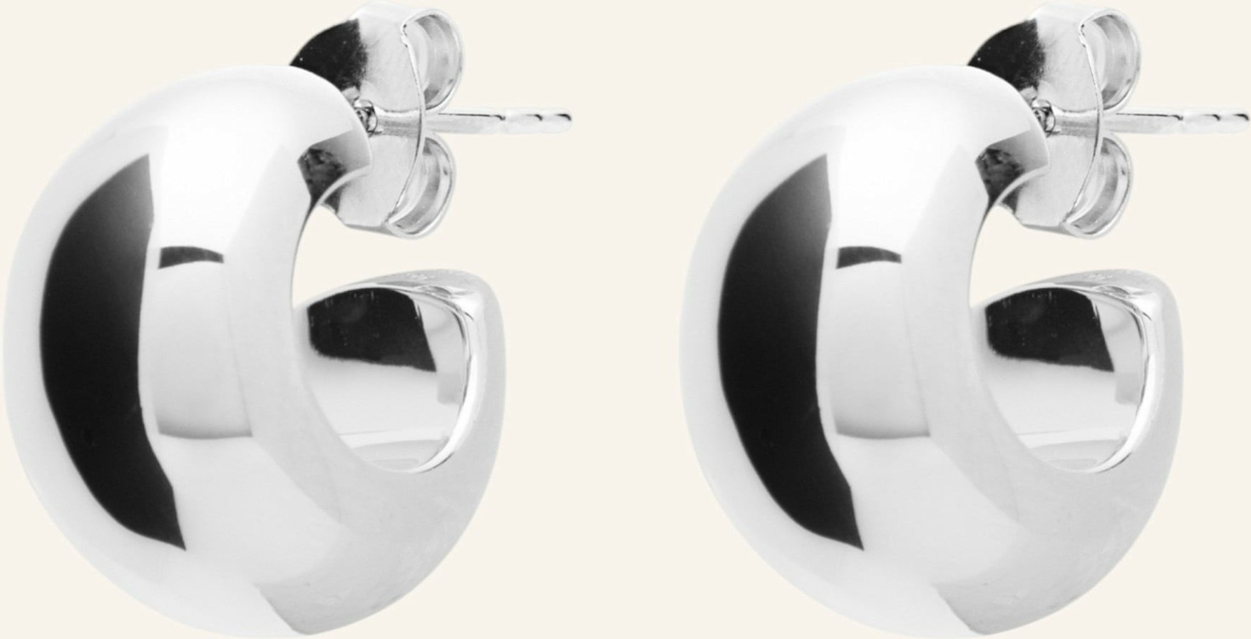 Lié Studio Creolen Simone silber