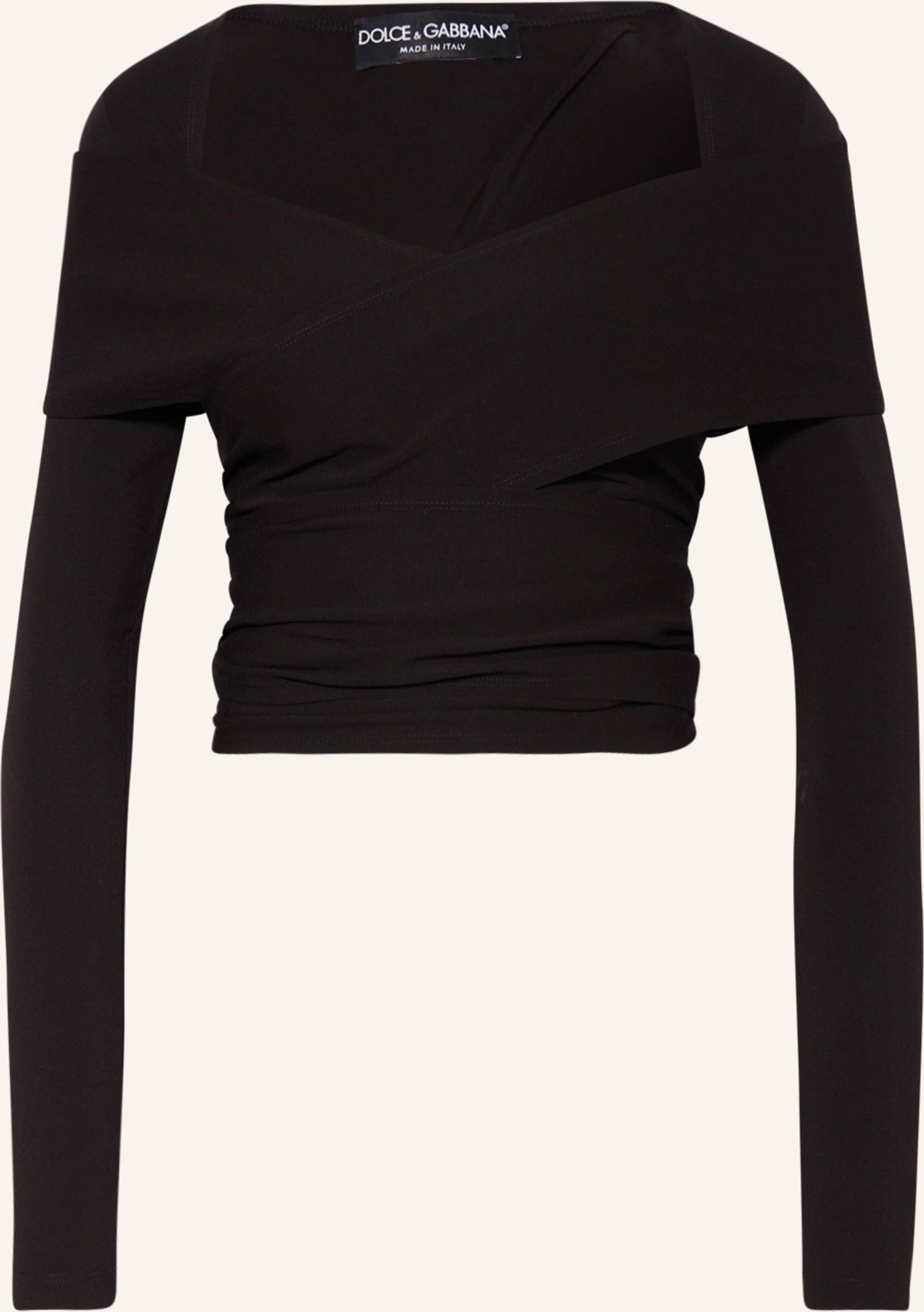Dolce & Gabbana Cropped-Shirt schwarz